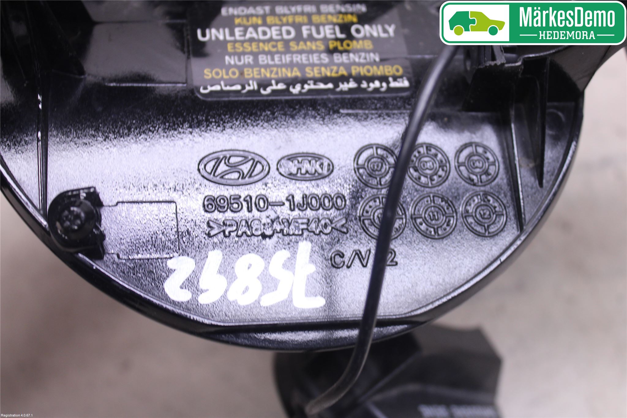 Hyundai i20 PB 09-14 Drivstoff Tankluke