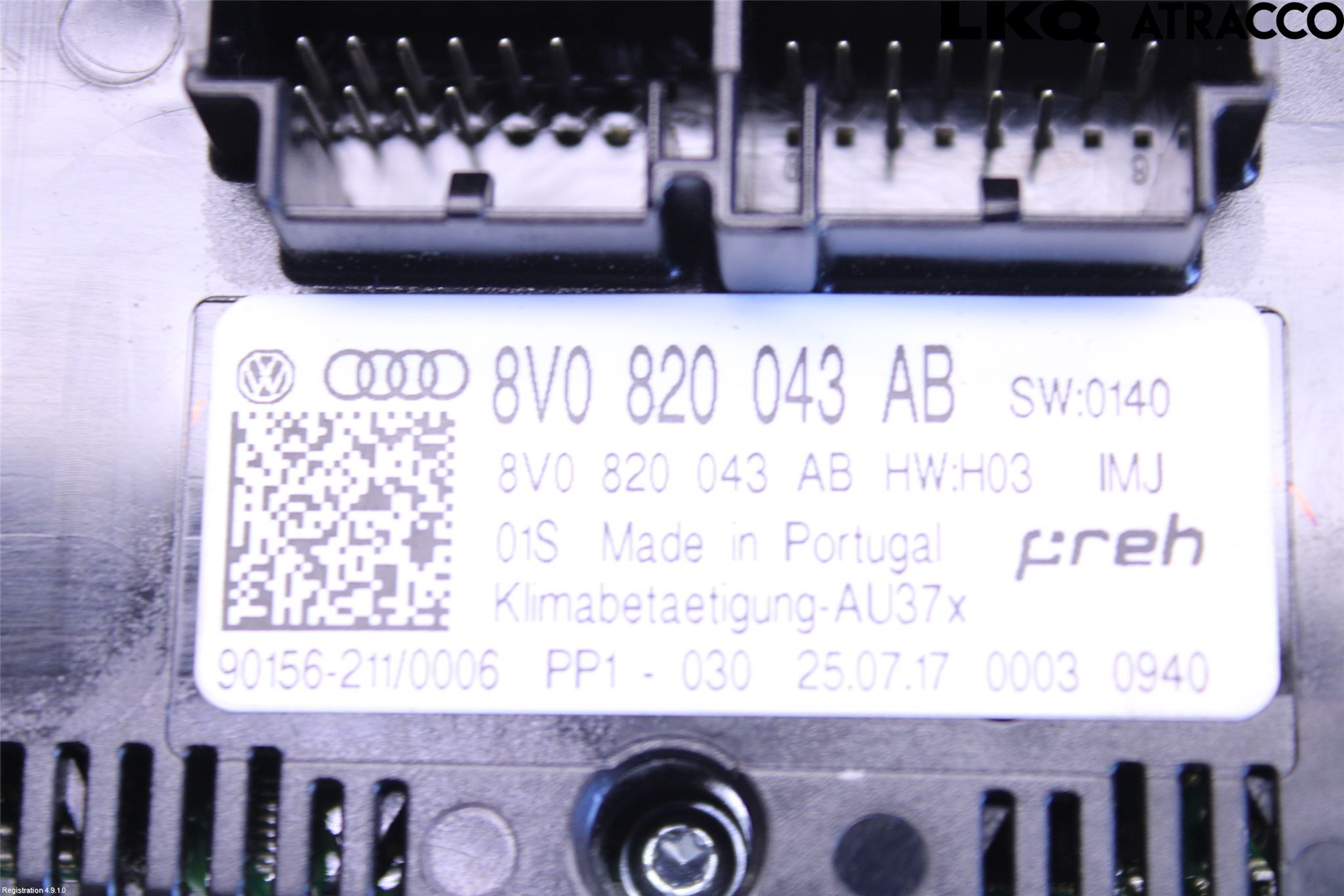 Audi Q2/SQ2 17- Varme Ac Betjening-Display