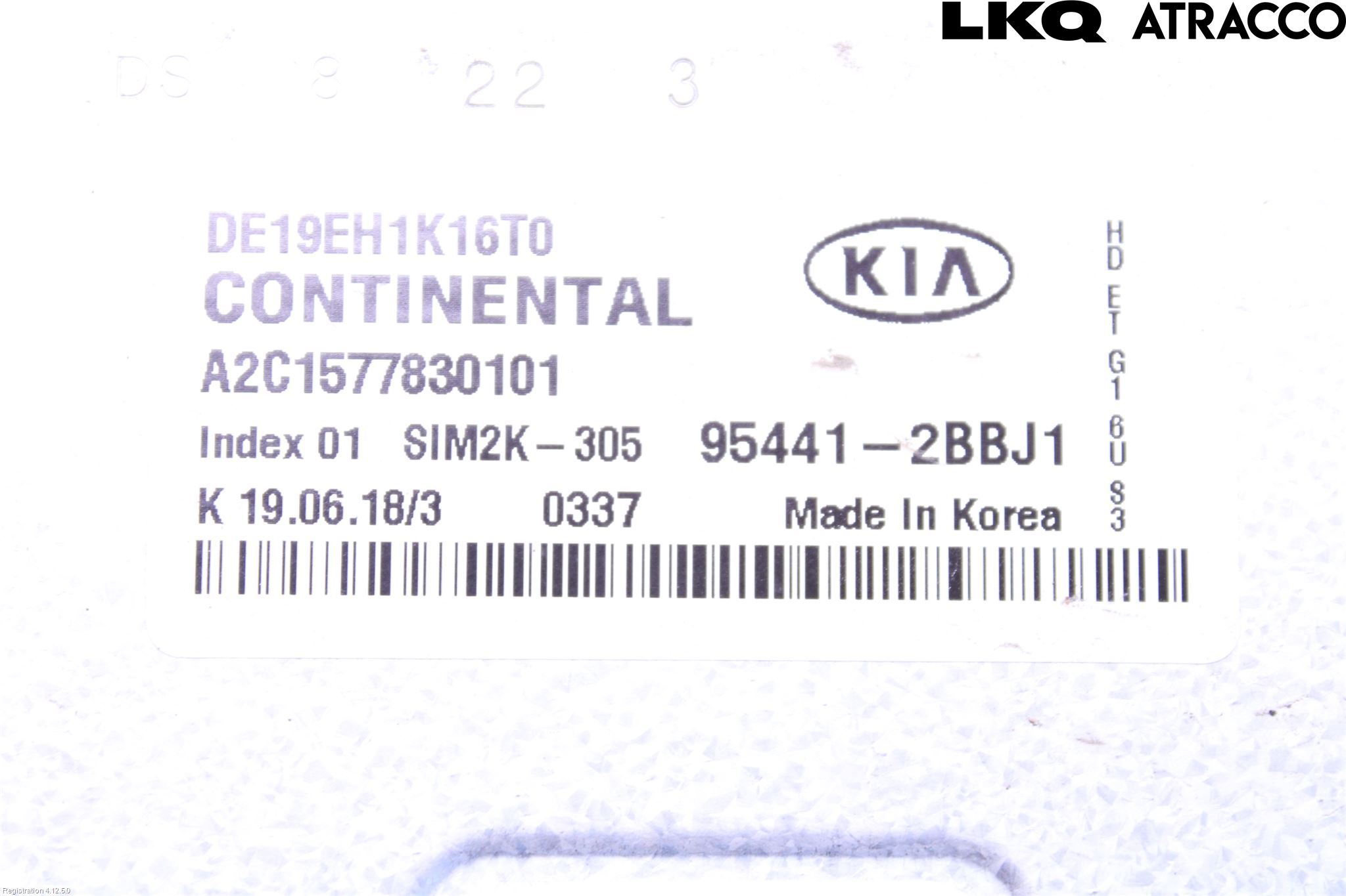 Kia NIRO (DE) 17-22 Styreenhet Gearkasse