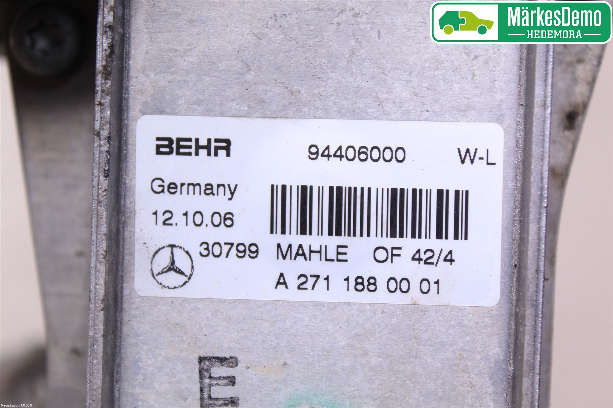 Mercedes-Benz MB C (203) 00-07 Oljefilterholder