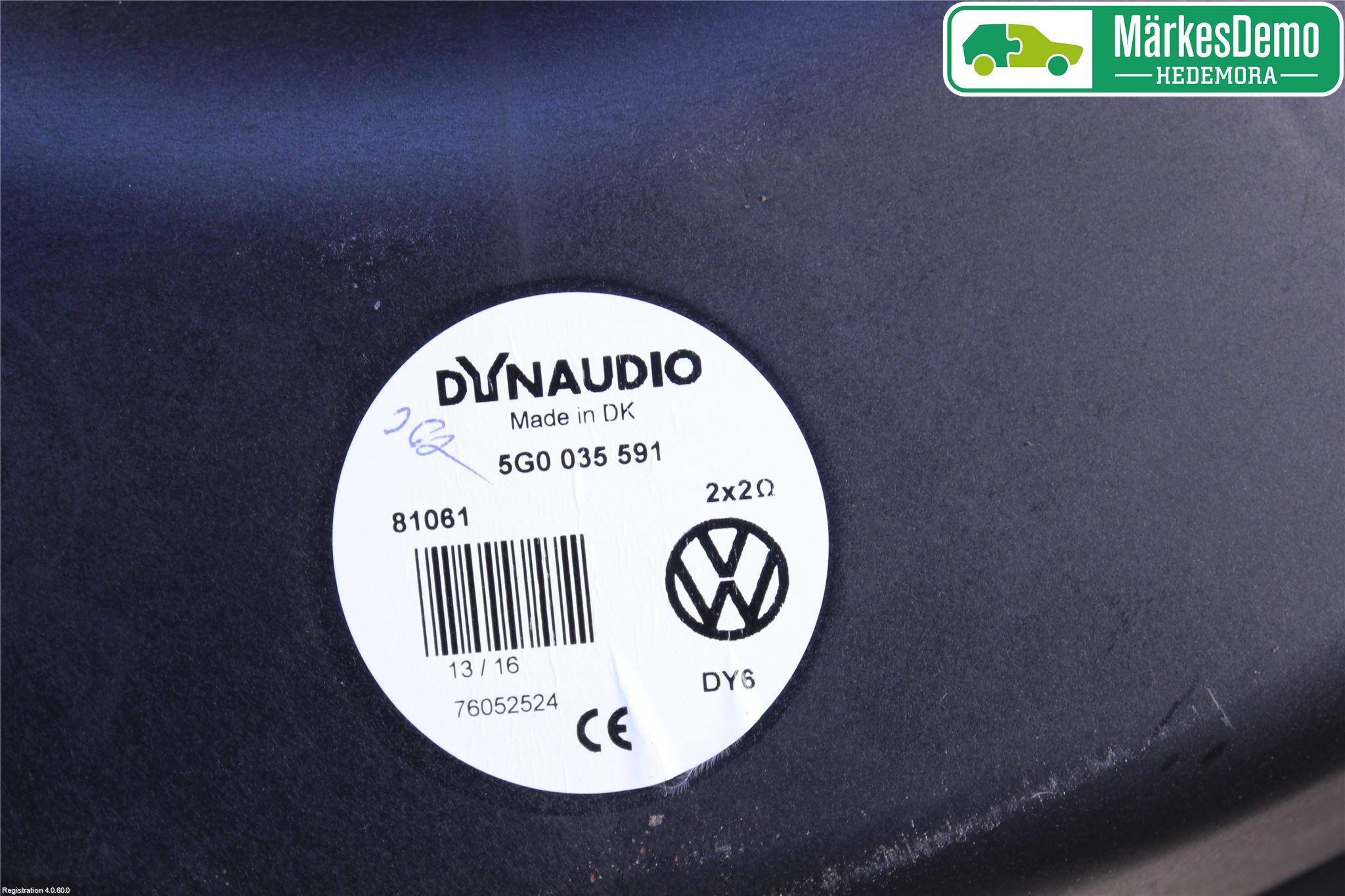 Volkswagen VW GOLF / E-GOLF VII 13-20 Innr Høyttaler