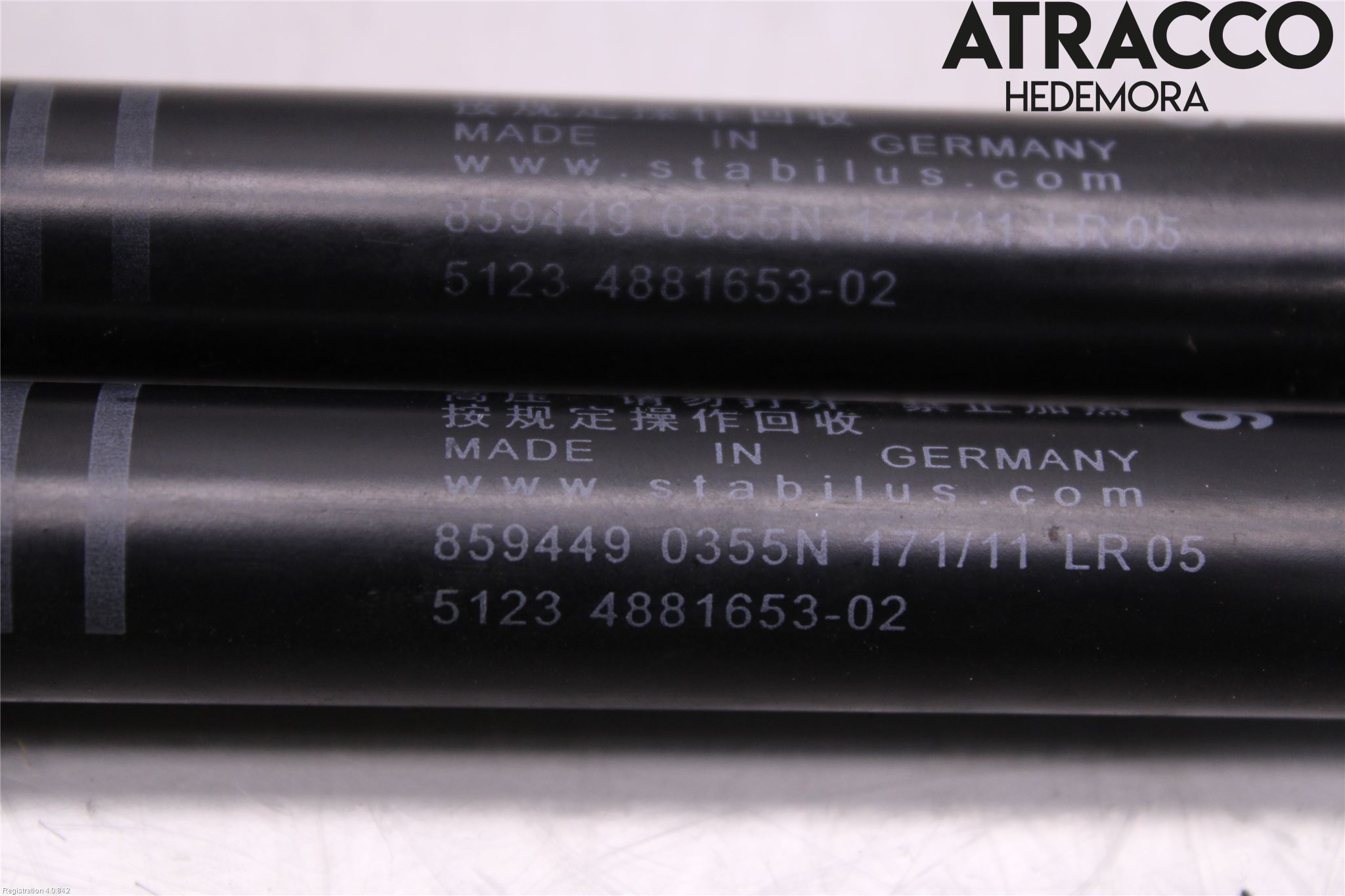 BMW 5 F10/F11/F18 09-17 Panser Demper-Gassfjær