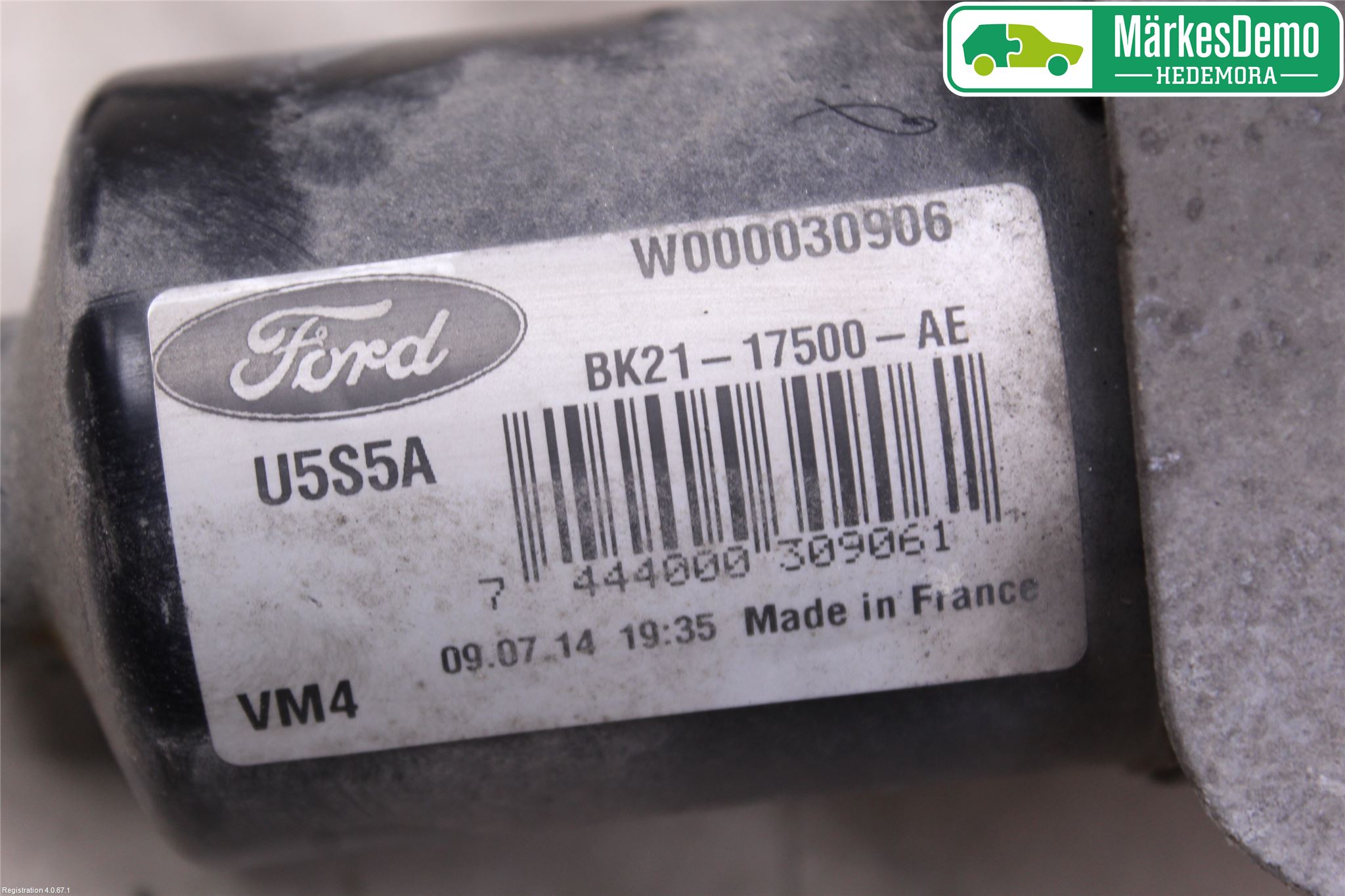 Ford TRANSIT/TOURNEO CUSTOM 13-24 Viskermotor Frontrute