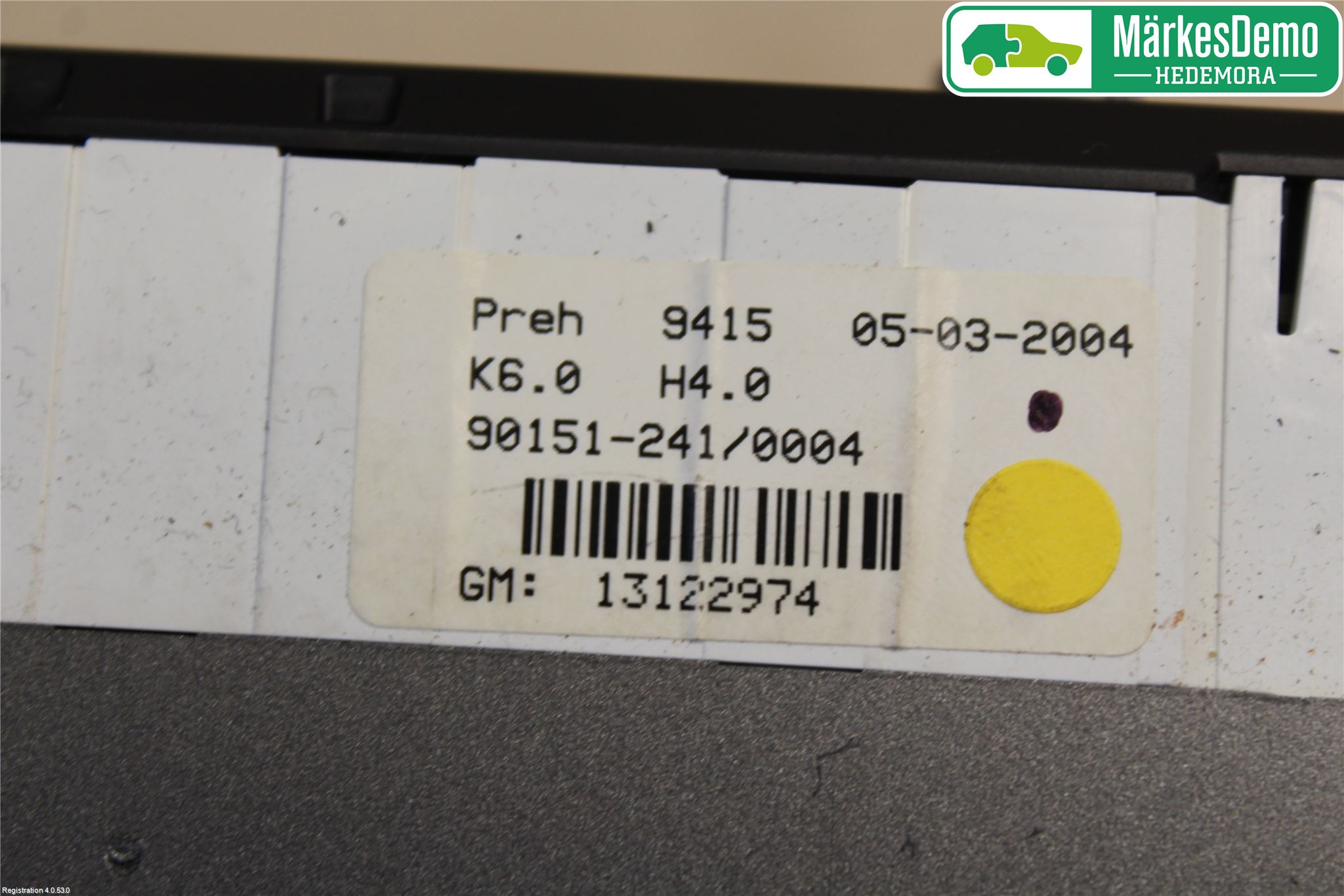 Opel ASTRA H 04-12 Varme Ac Betjening-Display