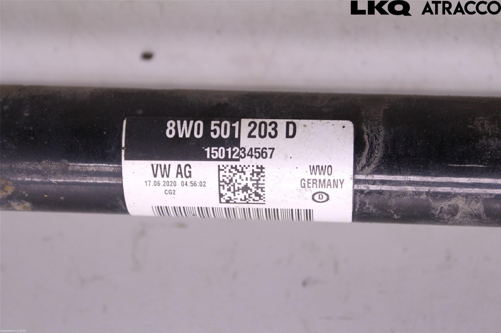 Audi A4/S4 B9 20- Drivaksel Bak Kompl Høyre