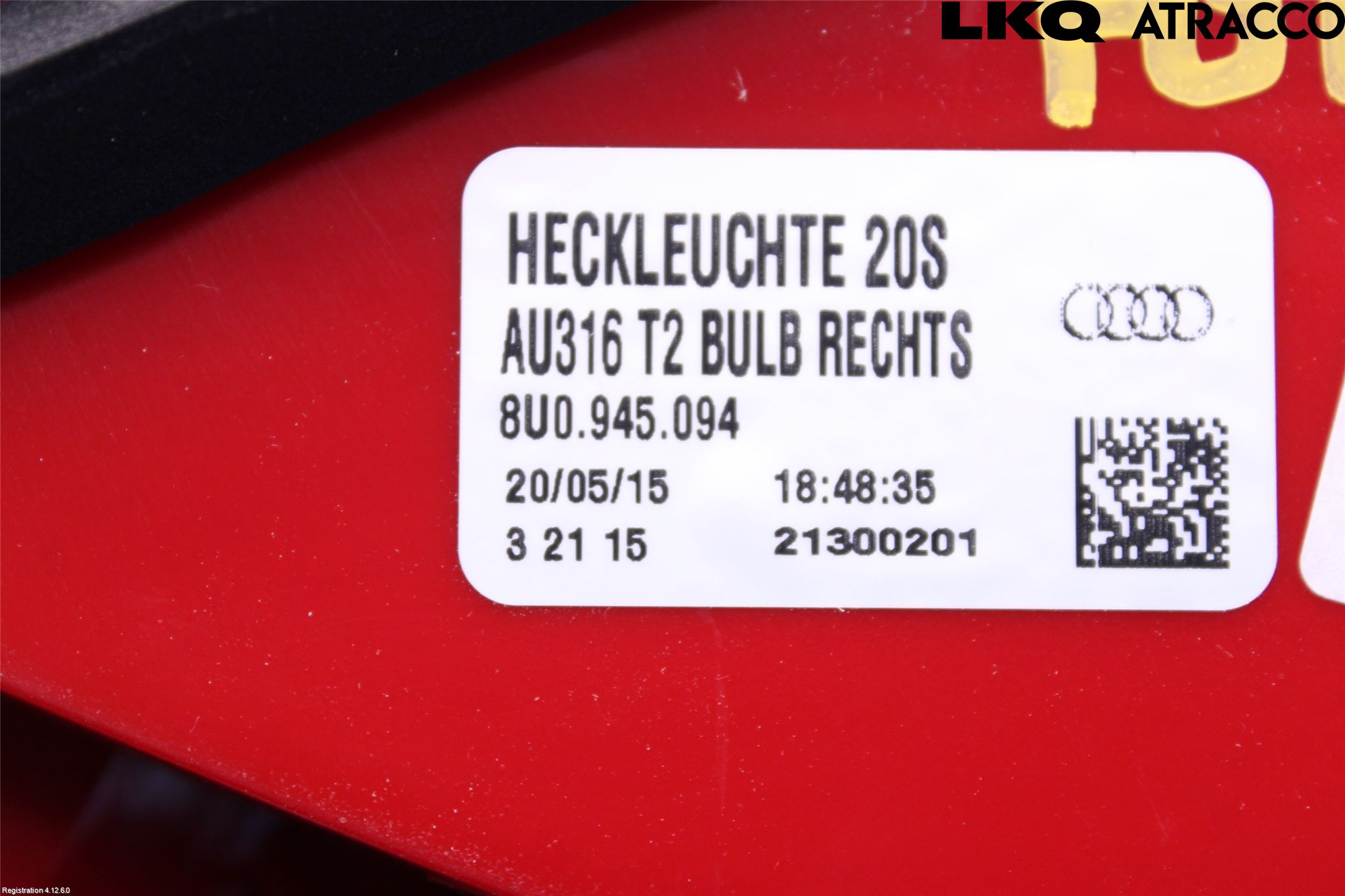 Audi Q3 8U 12-18 Baklykt Høyre