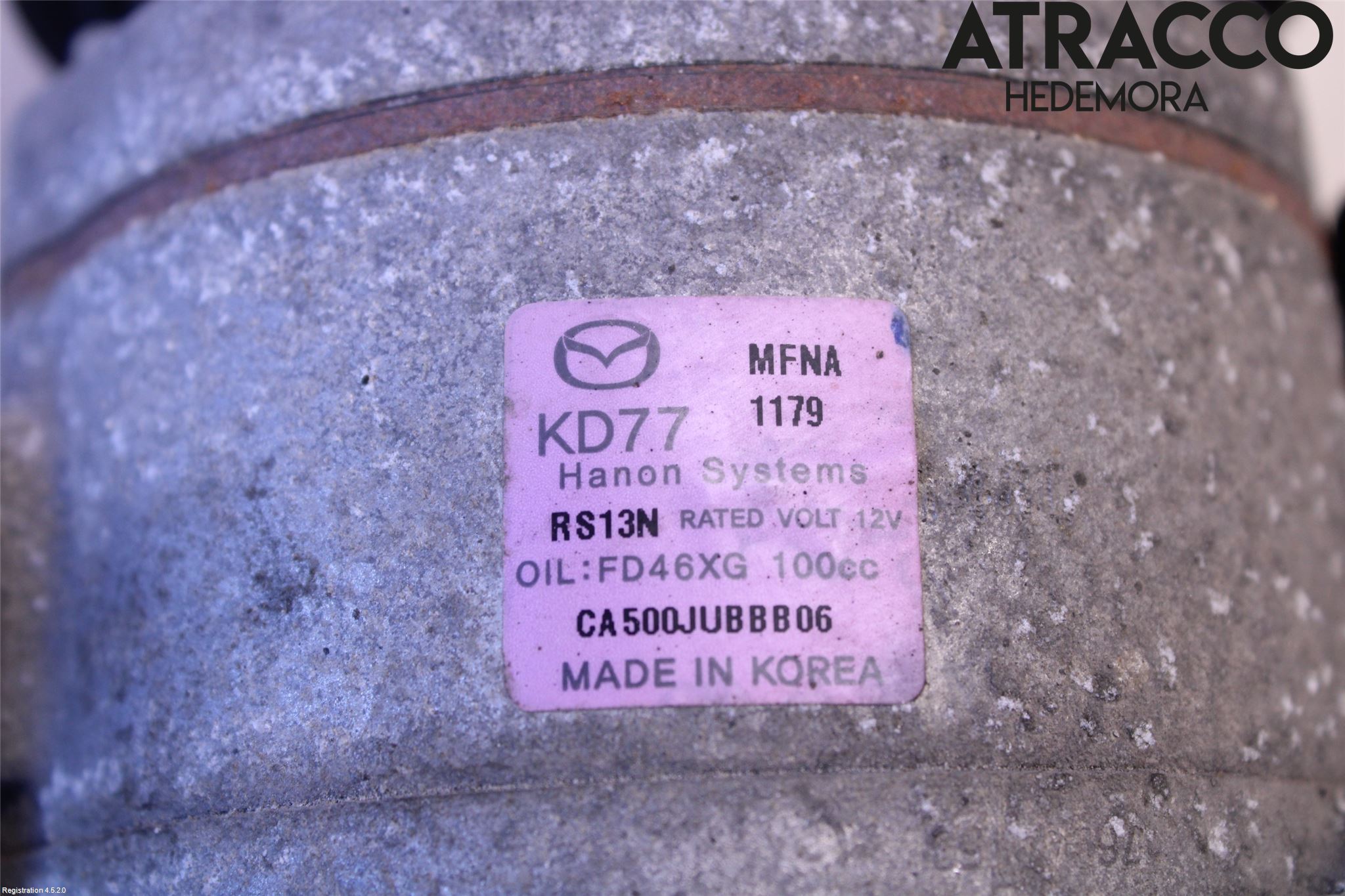Mazda CX-5 17- Varme Ac Kompressor