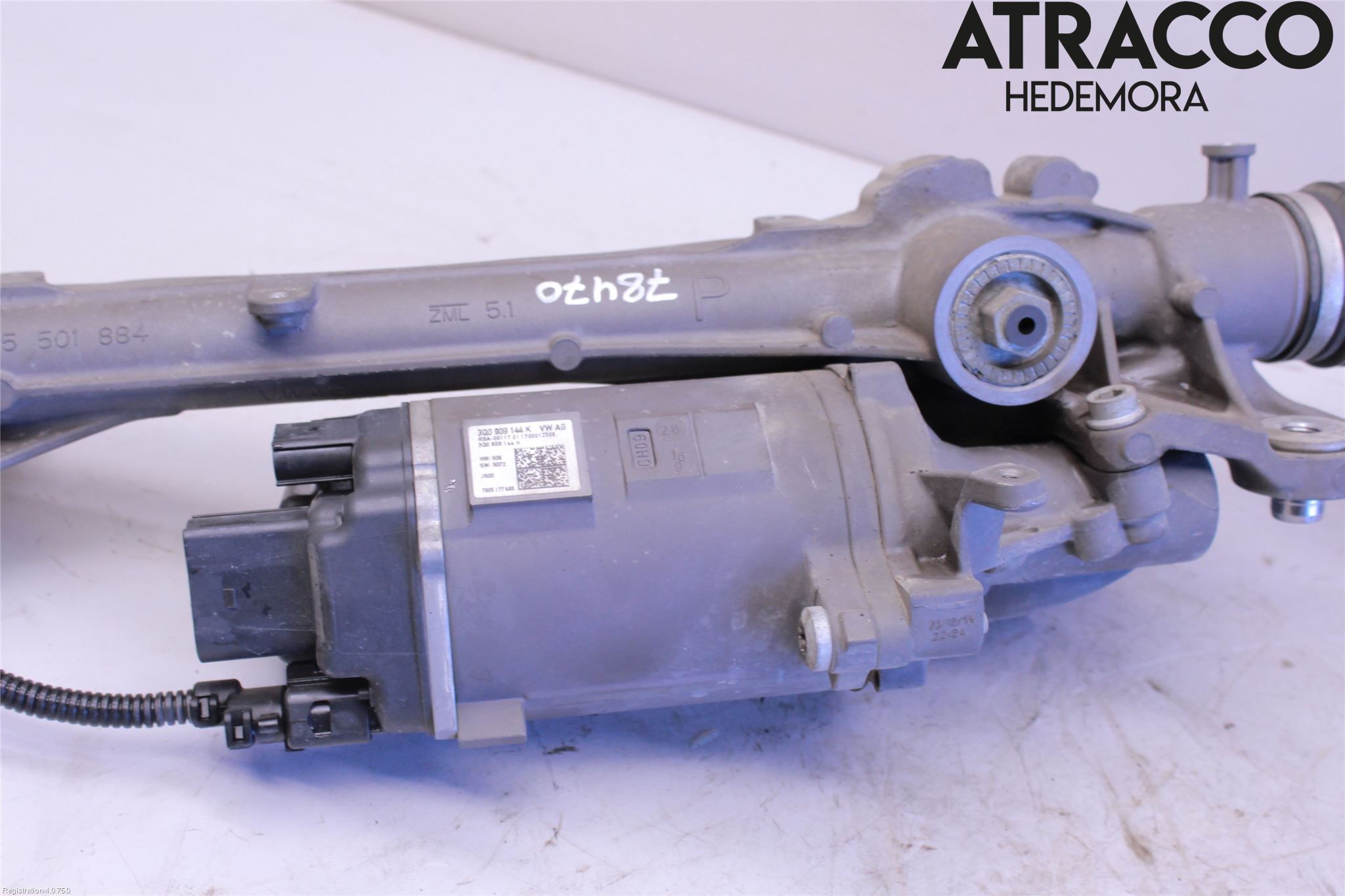 Volkswagen VW GOLF / E-GOLF VII 13-20 Servo Snekke - Tannstang