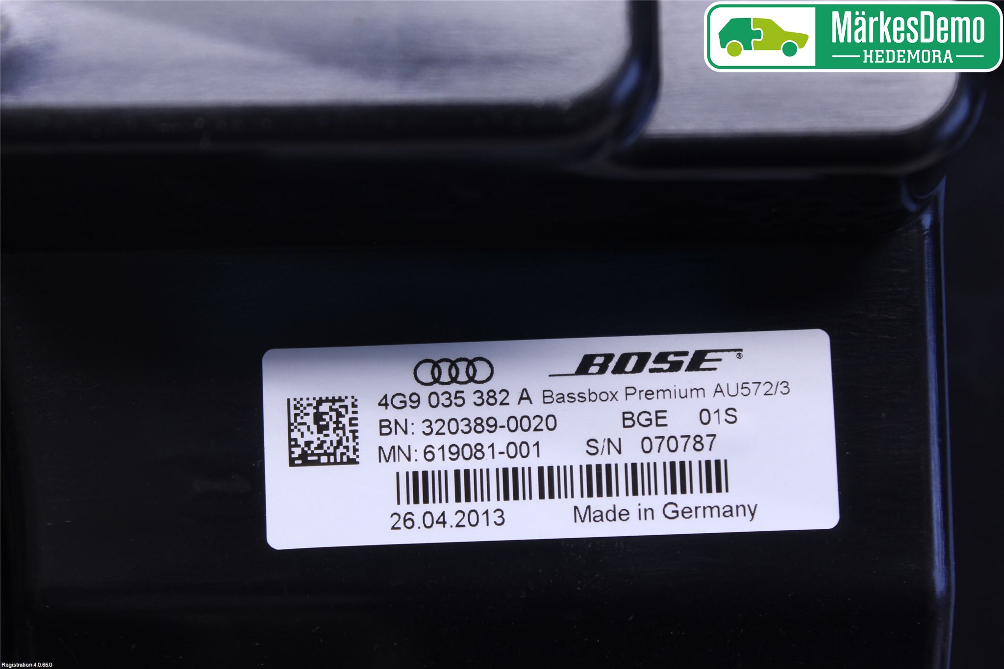 Audi A7/S7 4G 11-17 Innr Høyttaler