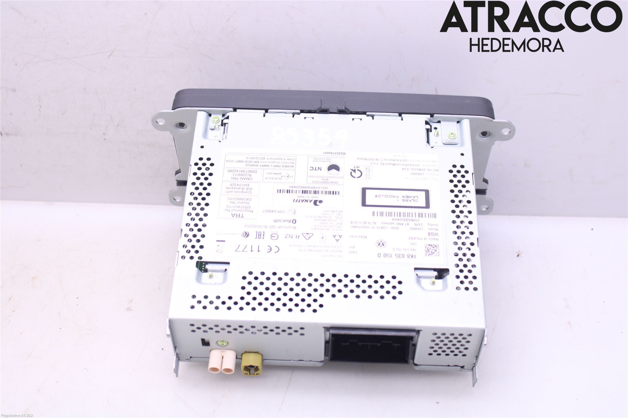 Volkswagen VW CADDY 16-20 Stereo Radio Med Cd