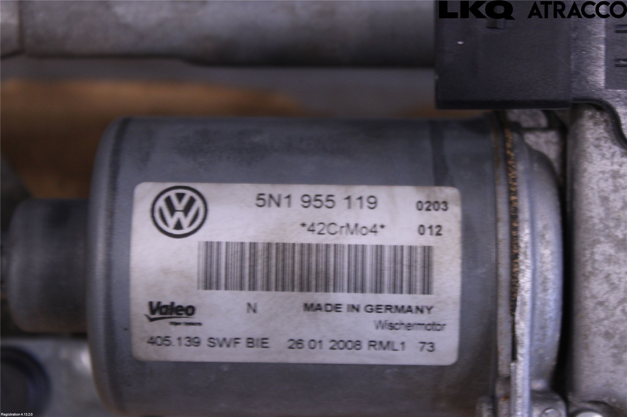 Volkswagen VW CADDY 16-20 Viskeroverføring Frontrute