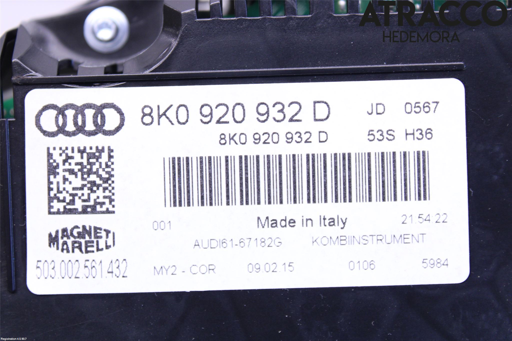 Audi A4 12-15 Instr Kombinert