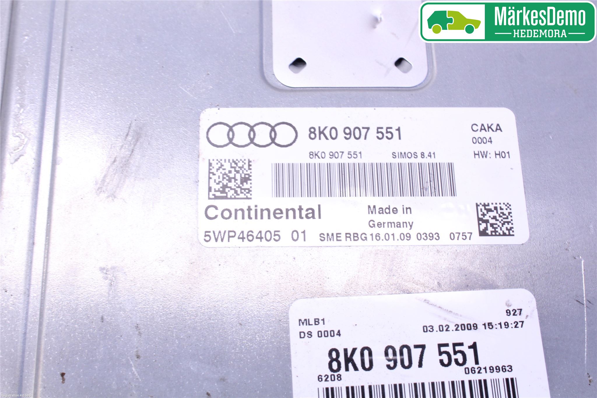 Audi A4/S4 08-11 Styreenhet Innsprøytning