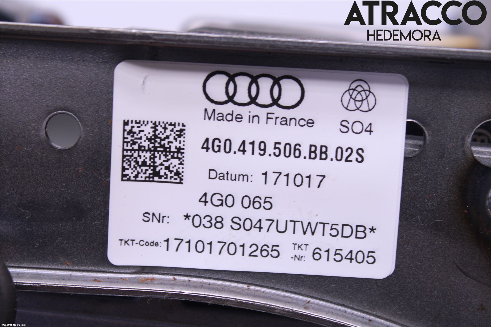 Audi A6/S6 4G 11-18 Rattakselaggregat Justerbart