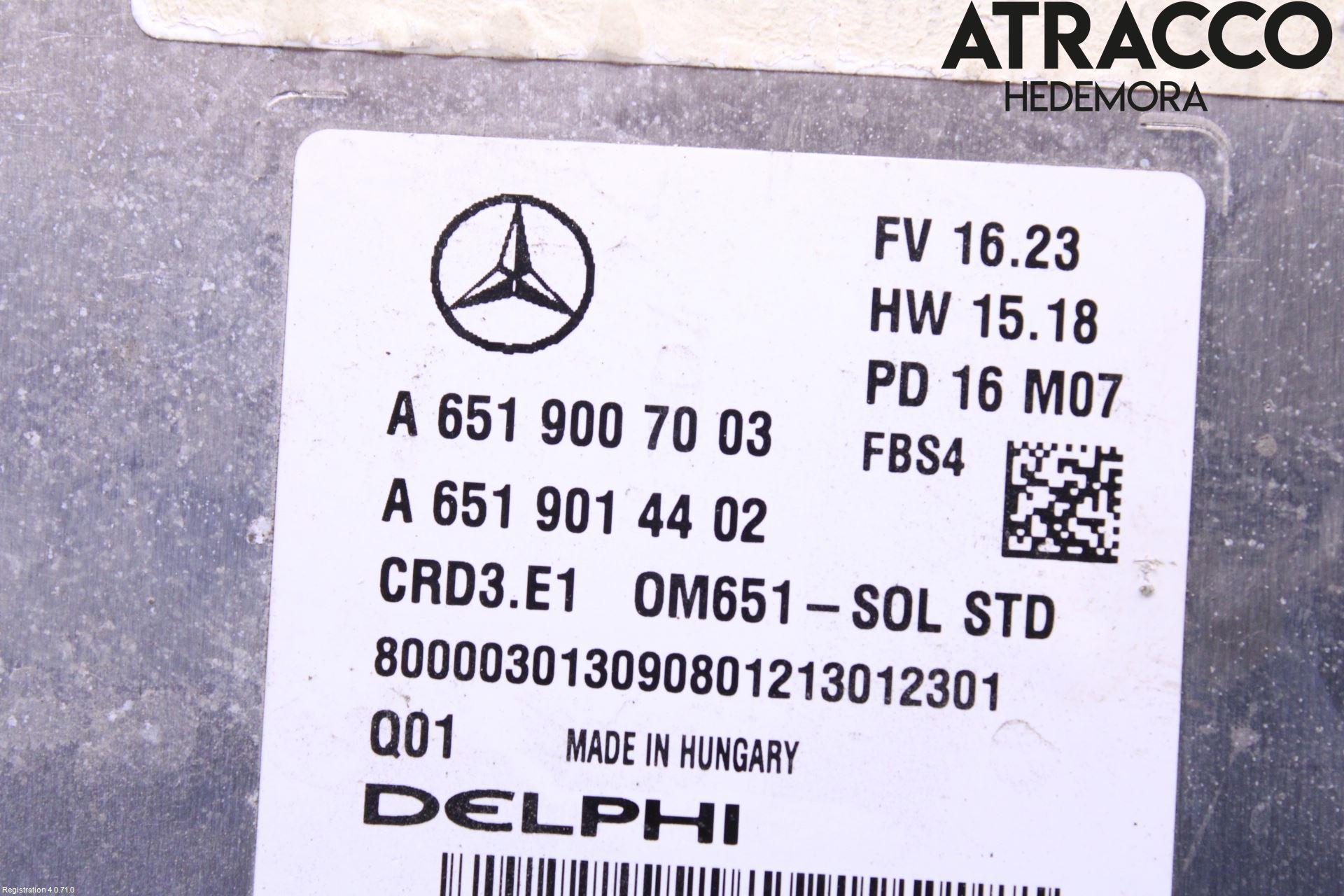 Mercedes-Benz MB A-KLASS (W176) 13-18 Styreenhet Dieselpumpe