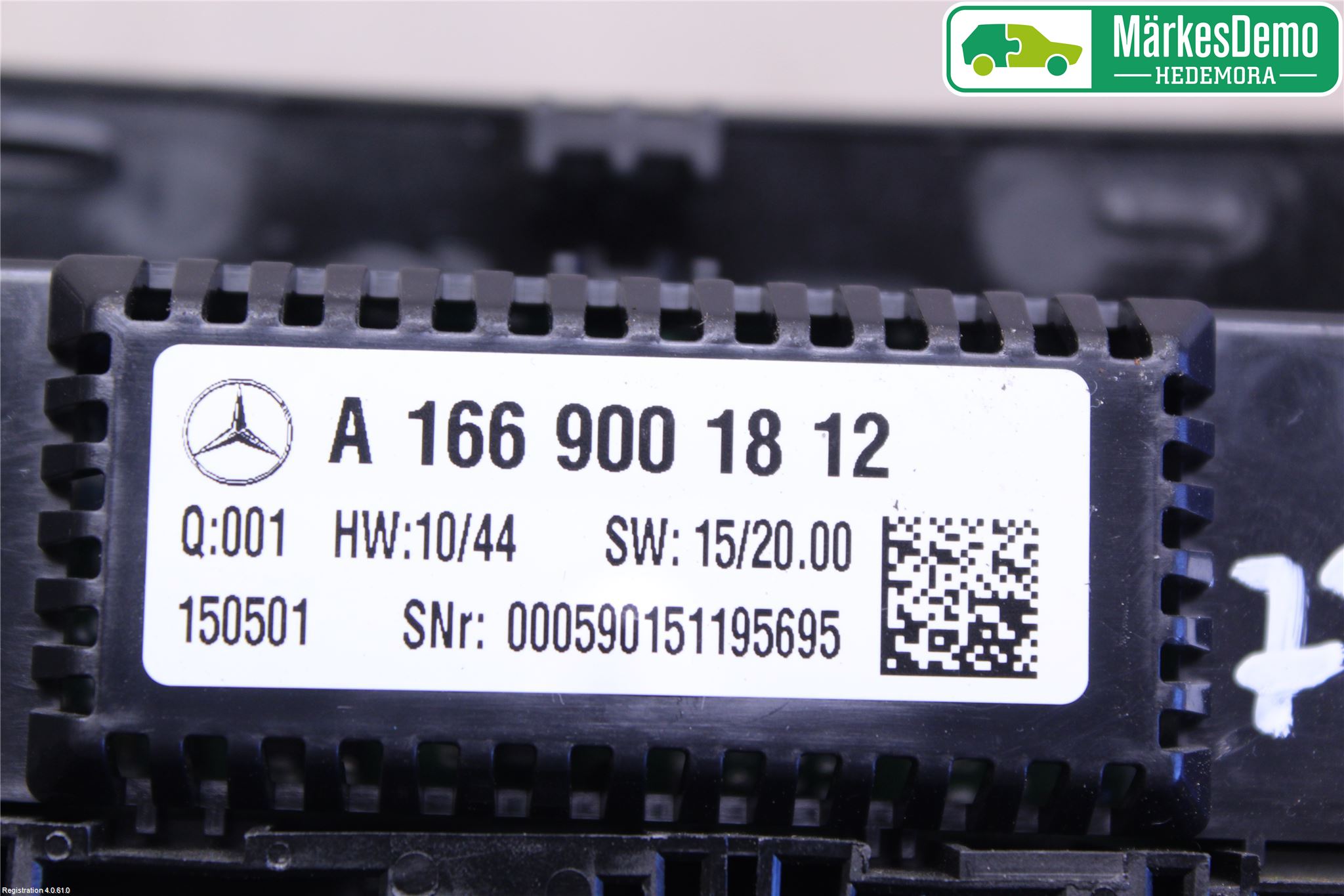 Mercedes-Benz MB ML/GLE-KLASS (W166) 12-18 Varme Ac Betjening-Display