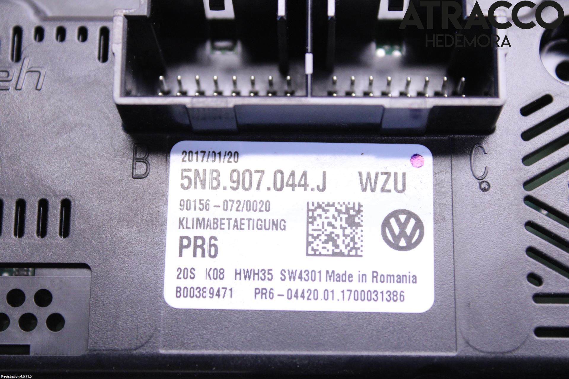 Volkswagen VW TIGUAN 16-24 Varme Ac Betjening-Display