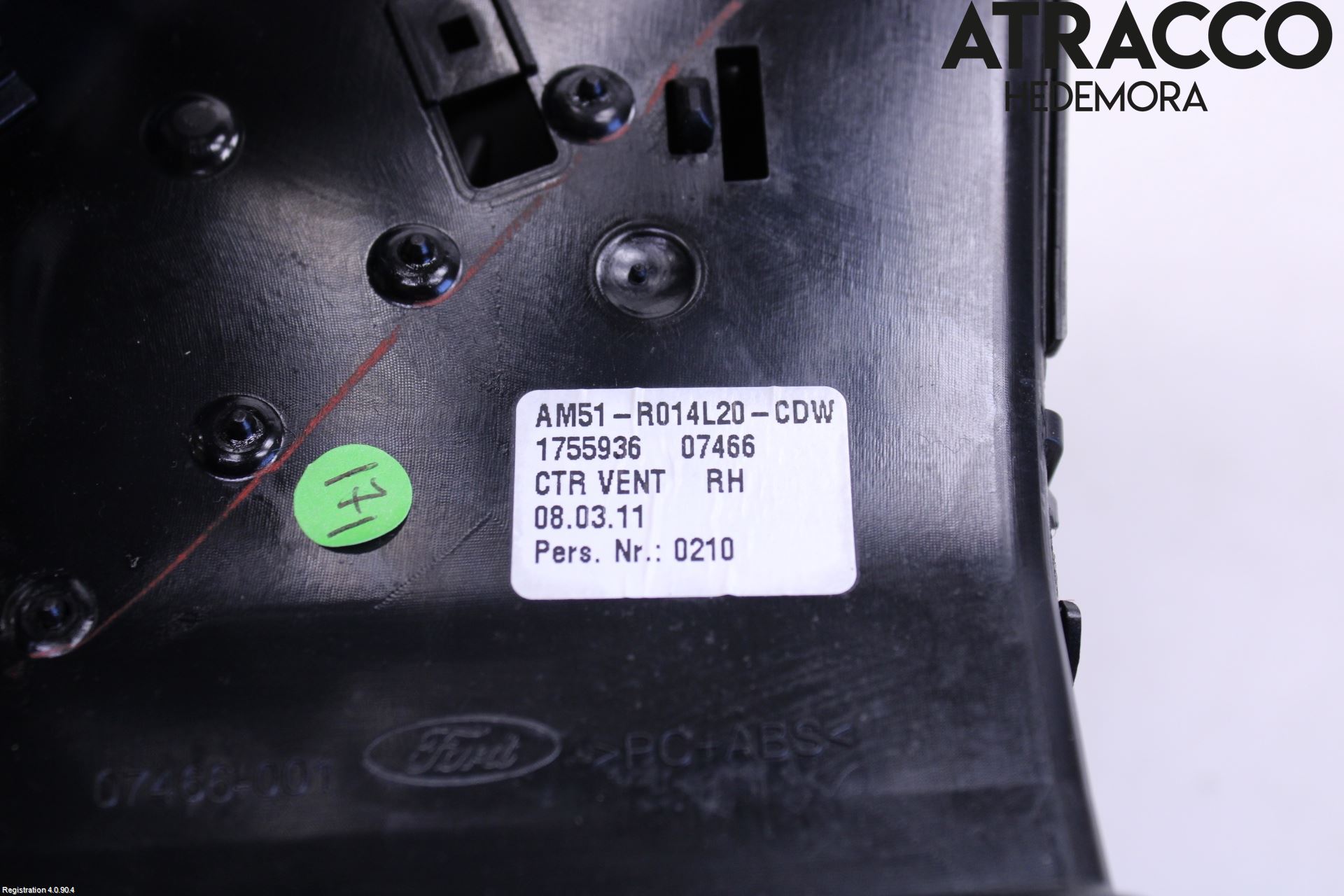 Ford C-MAX II  11-14 Dashbord Kanal - Dyse
