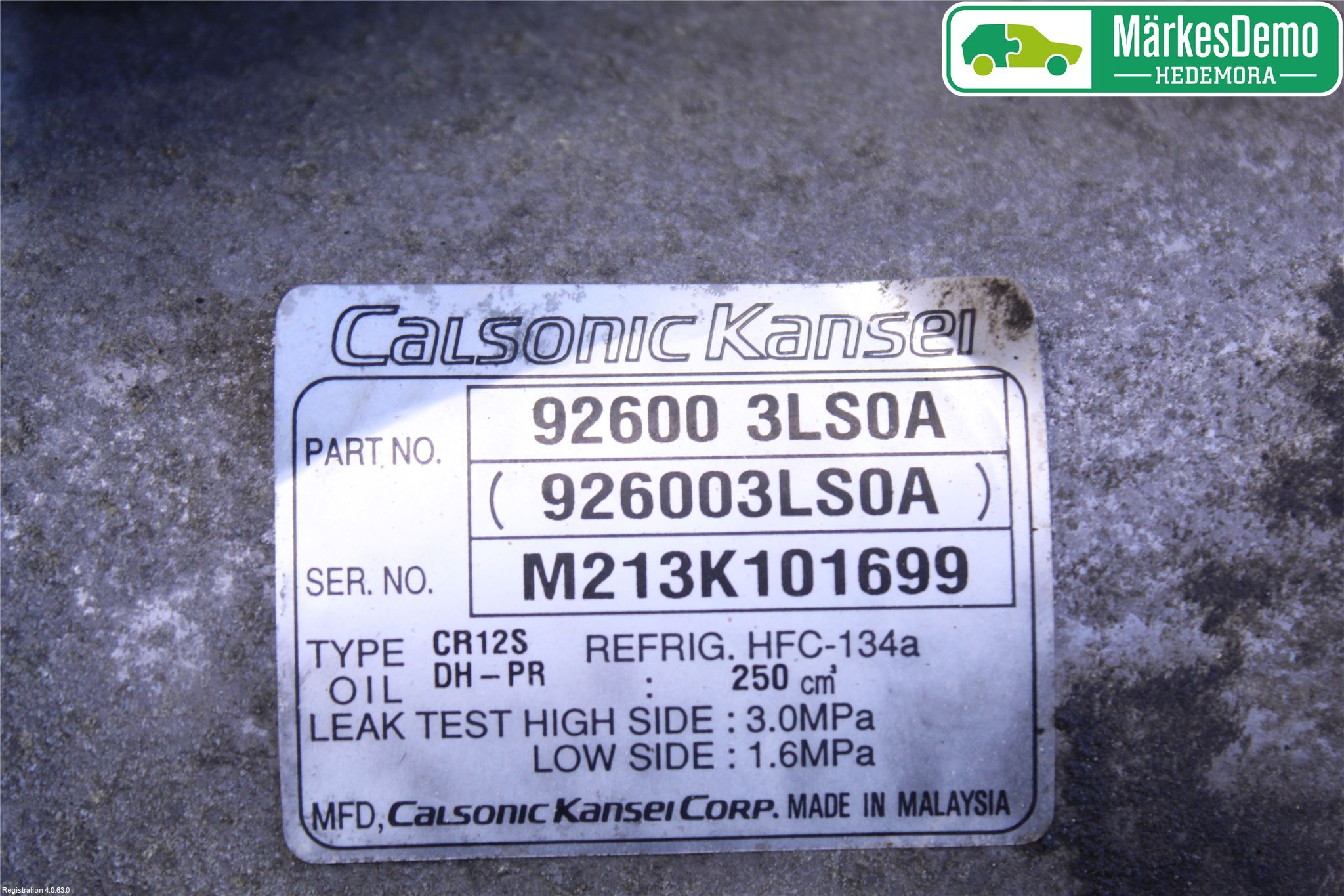 Nissan NV200/NV200 COMBI Varme Ac Kompressor