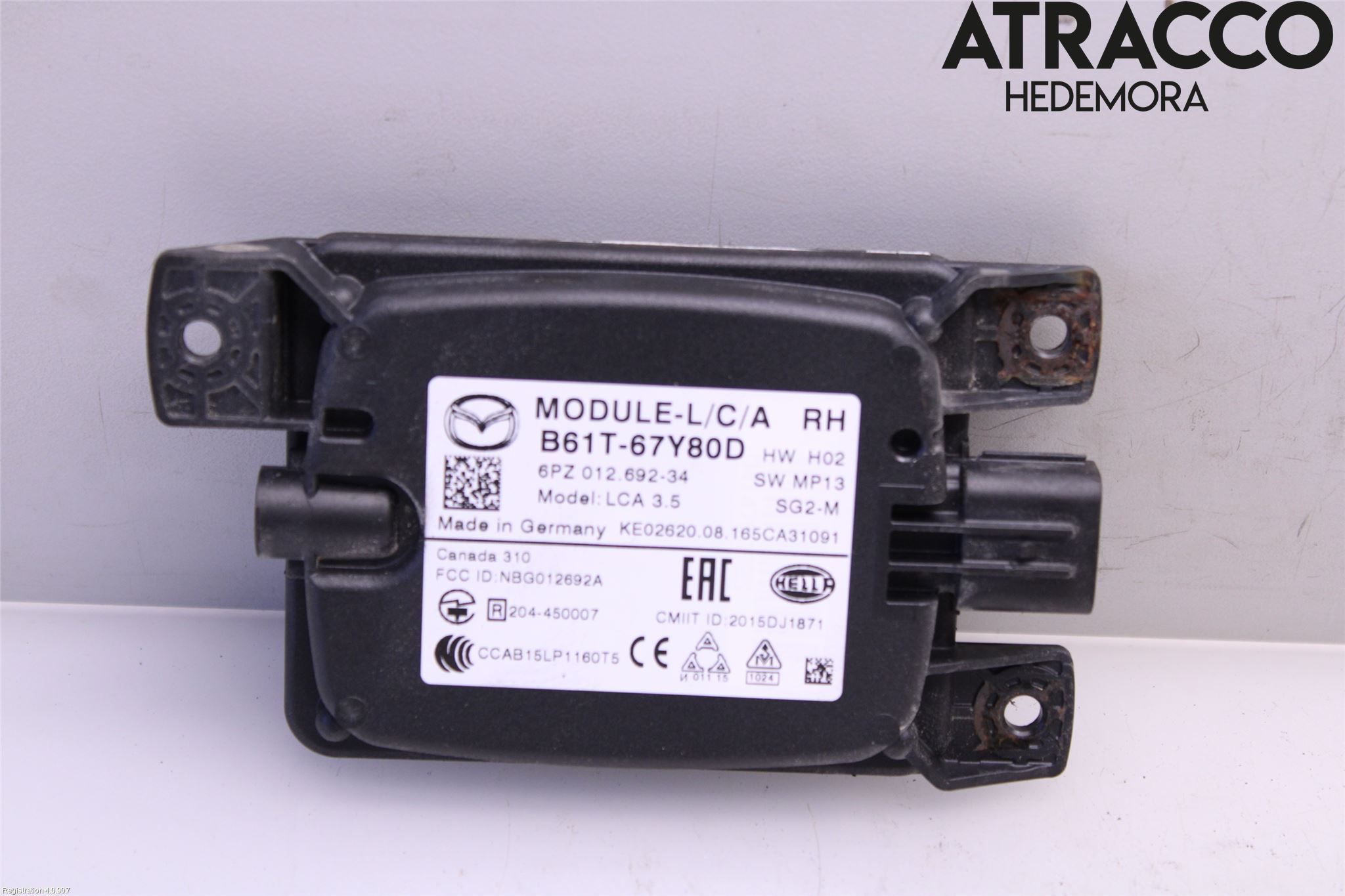 Mazda 3 III 14-19 Sensor Kollisjonsbeskyttelse