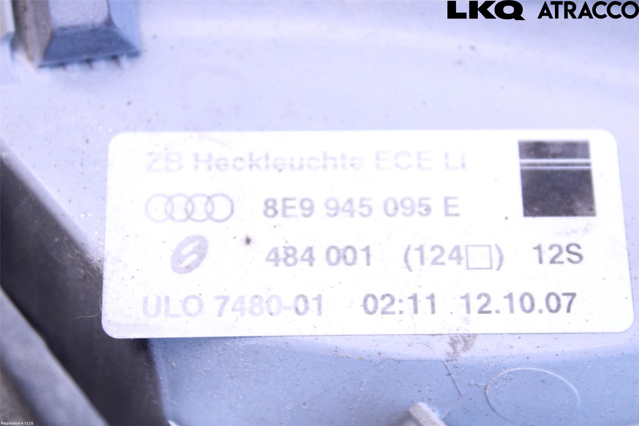 Audi A4/S4 05-07 Baklykt Venstre