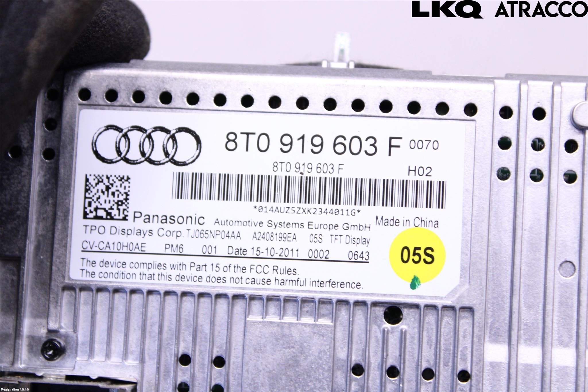 Audi A5 07-16 Multifunktionsdisplay