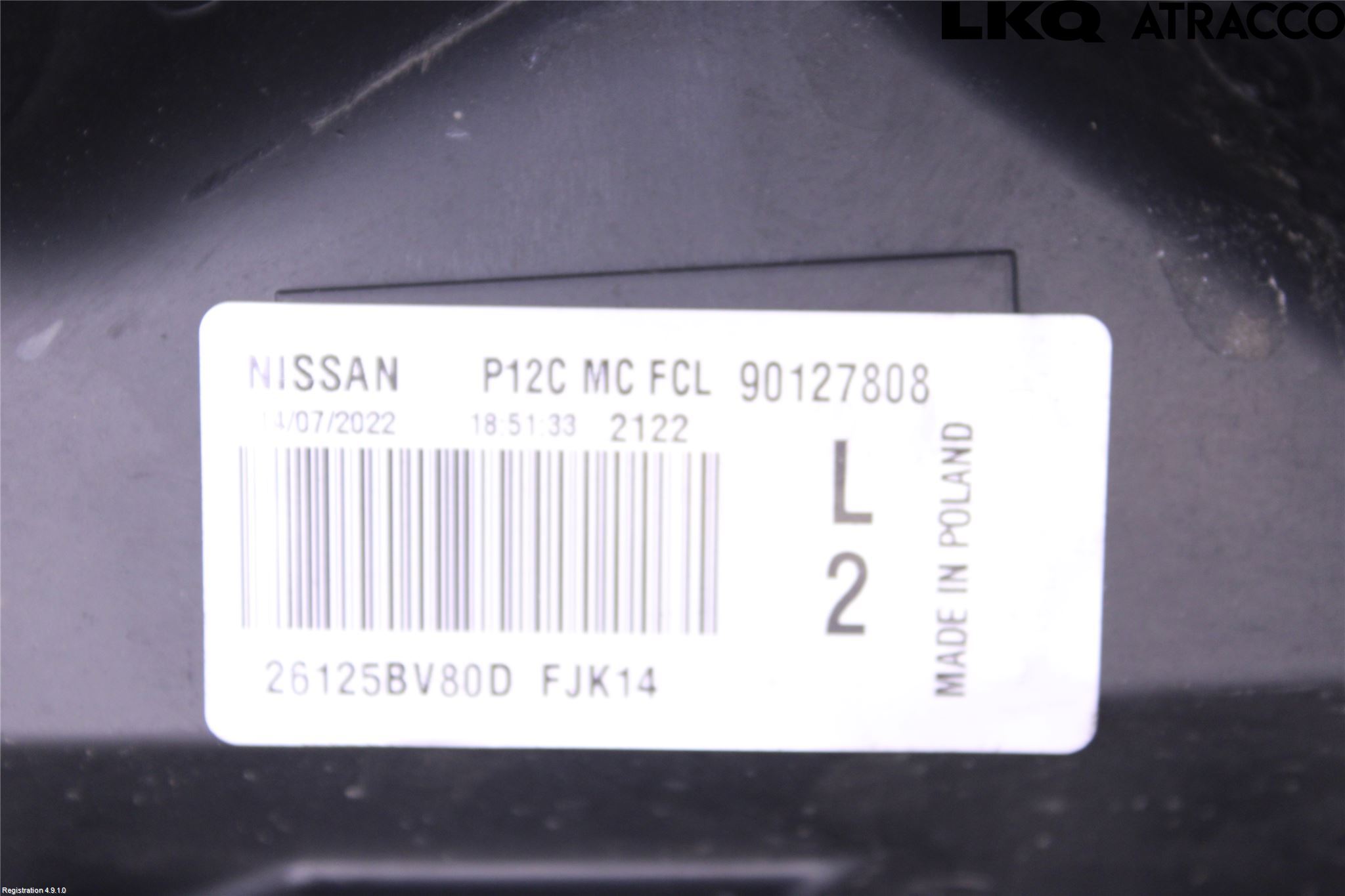 Nissan JUKE 14-19 Frontlykt Venstre
