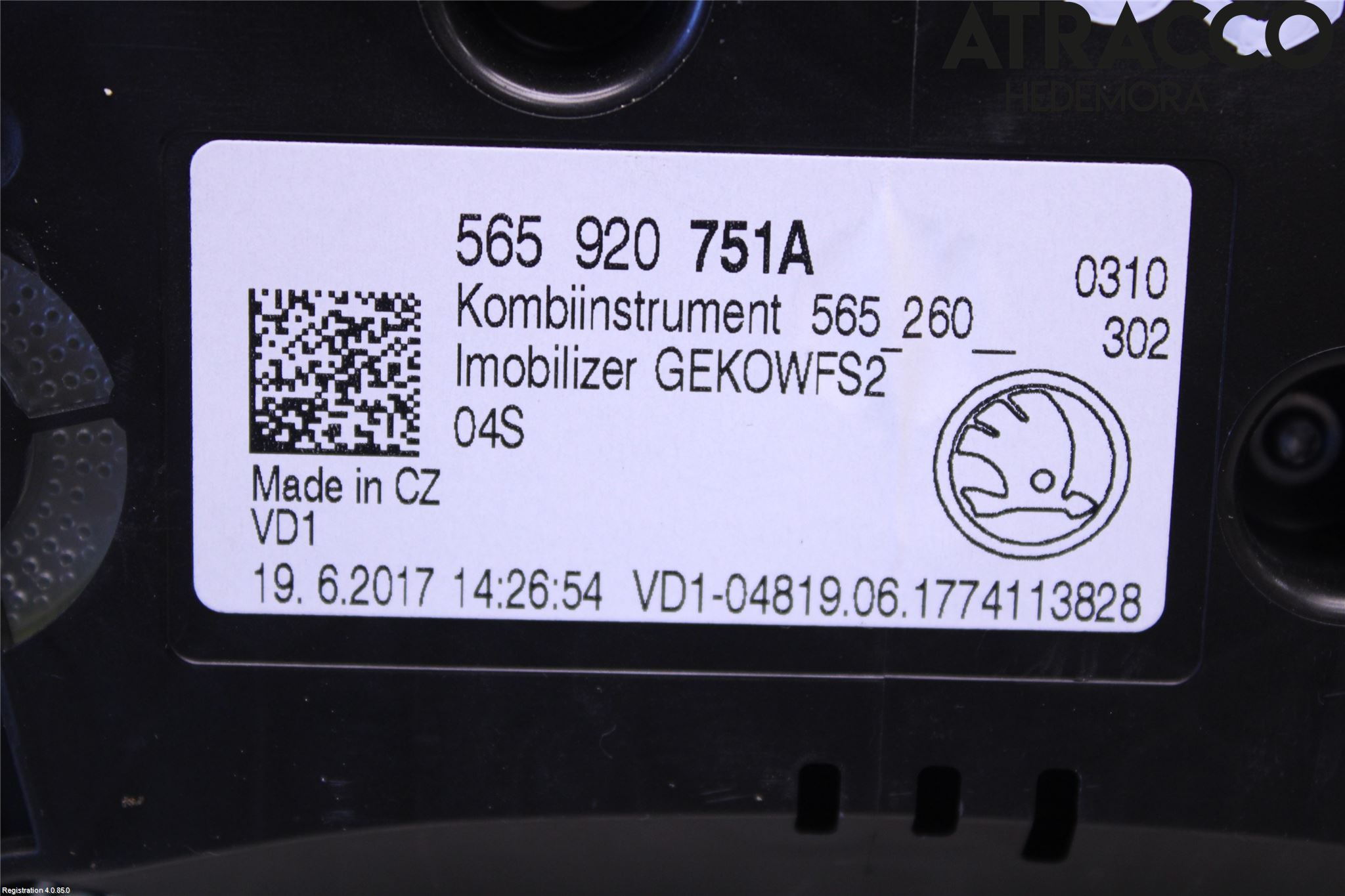 Skoda KODIAQ 17-24 Instr Kombinert