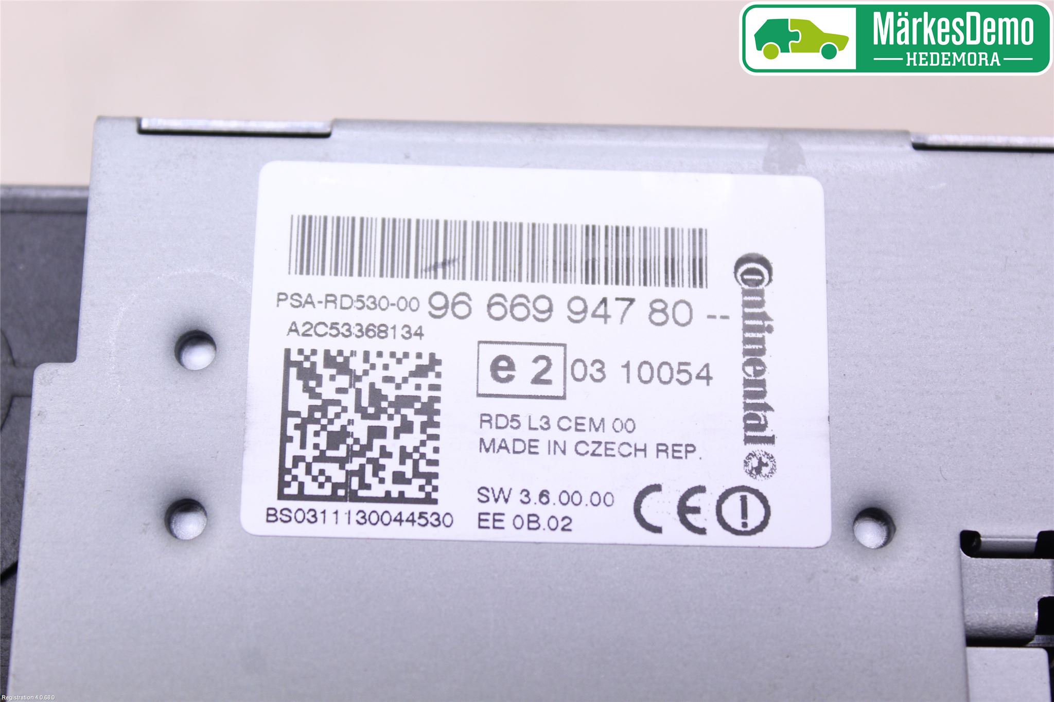 Citroen C4 II 11-18 Stereo Radio Med Cd