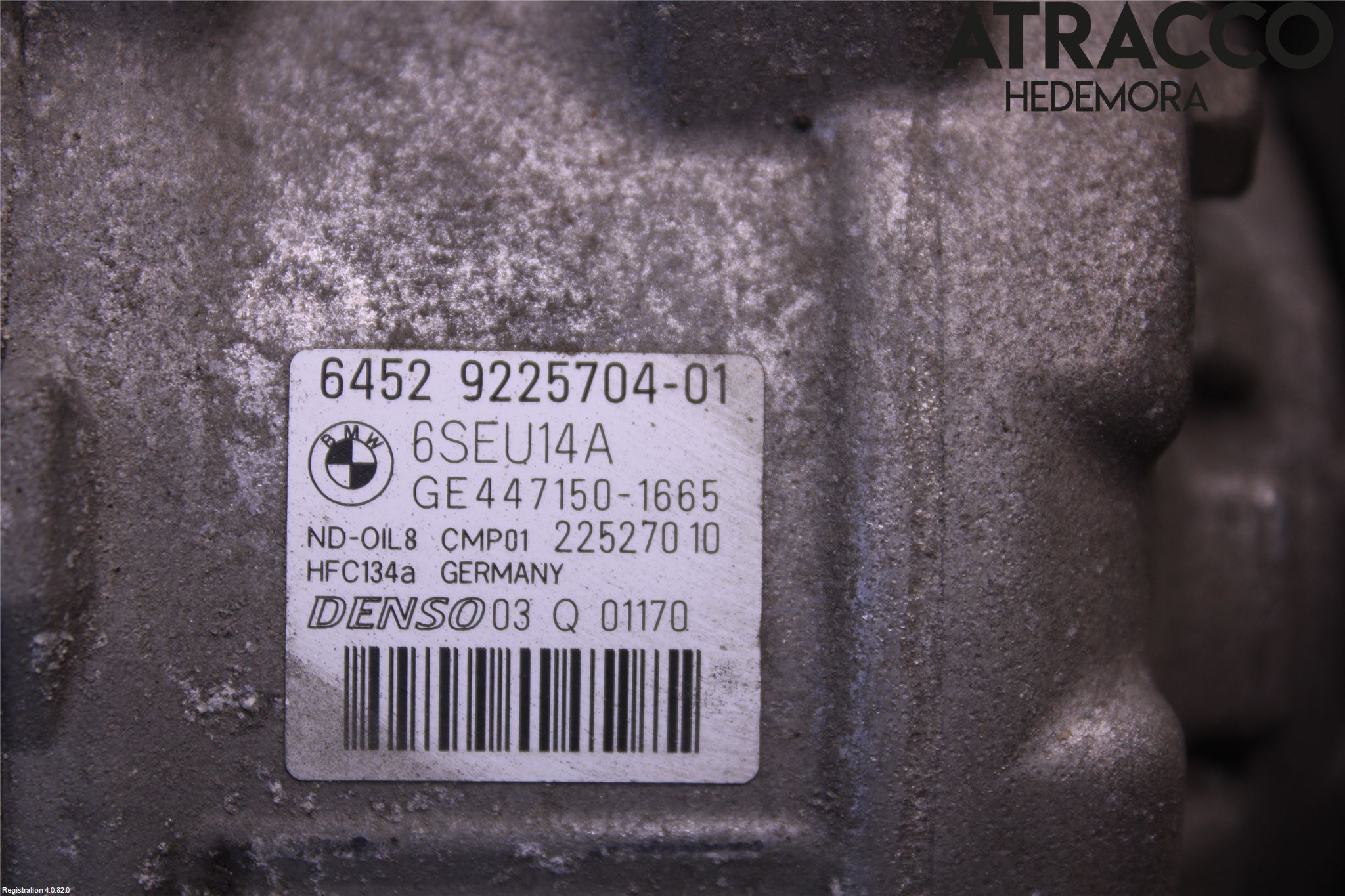 BMW X3 F25 10-17 Varme Ac Kompressor