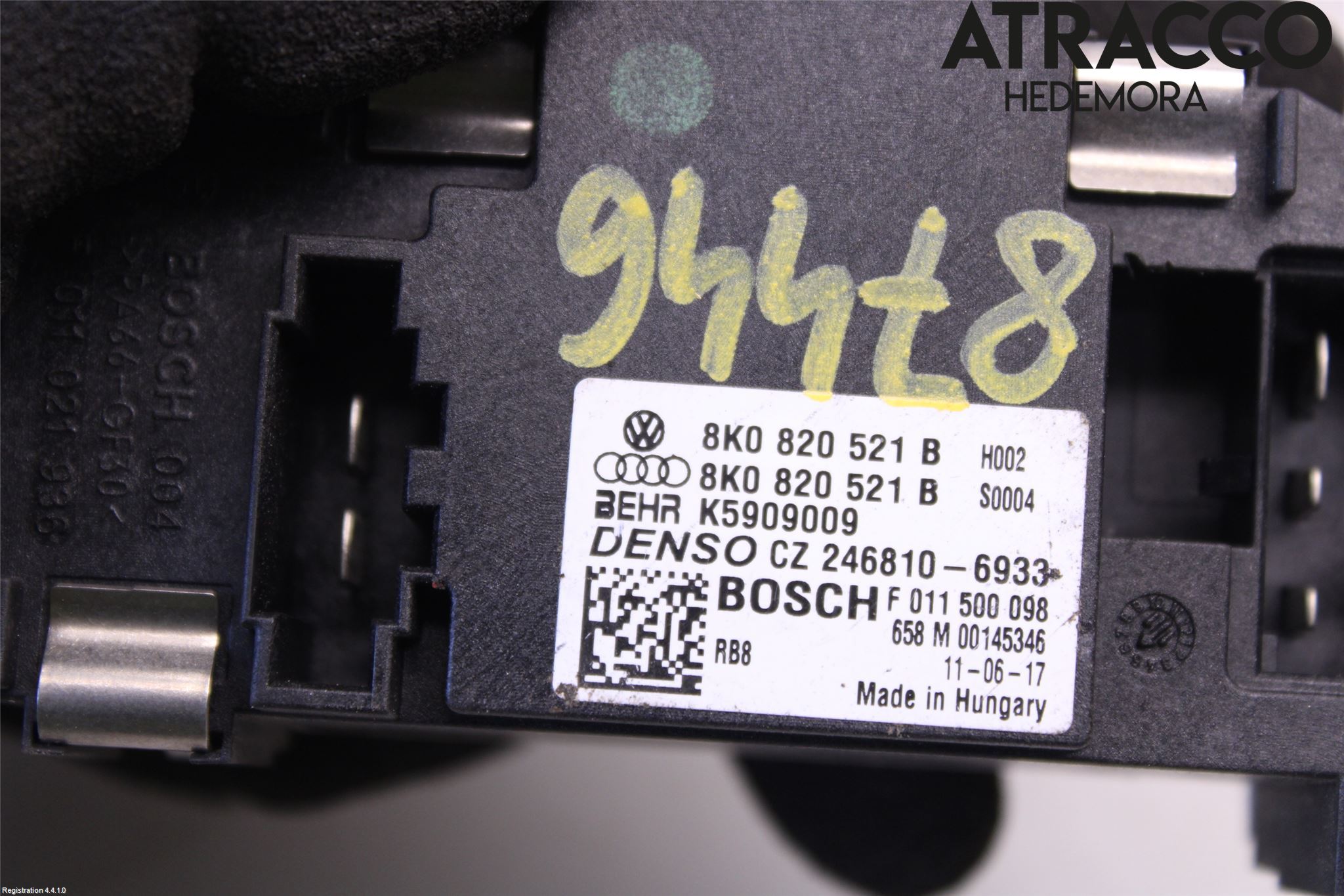 Audi A4/S4 08-11 Varmeapparat Viftemotstand