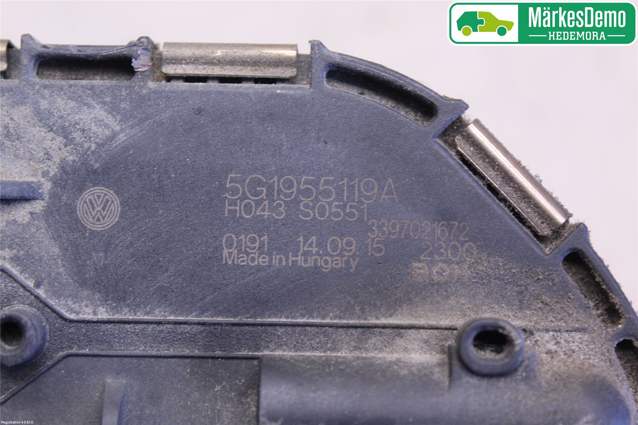 Volkswagen VW GOLF / E-GOLF VII 13-20 Viskermotor Frontrute