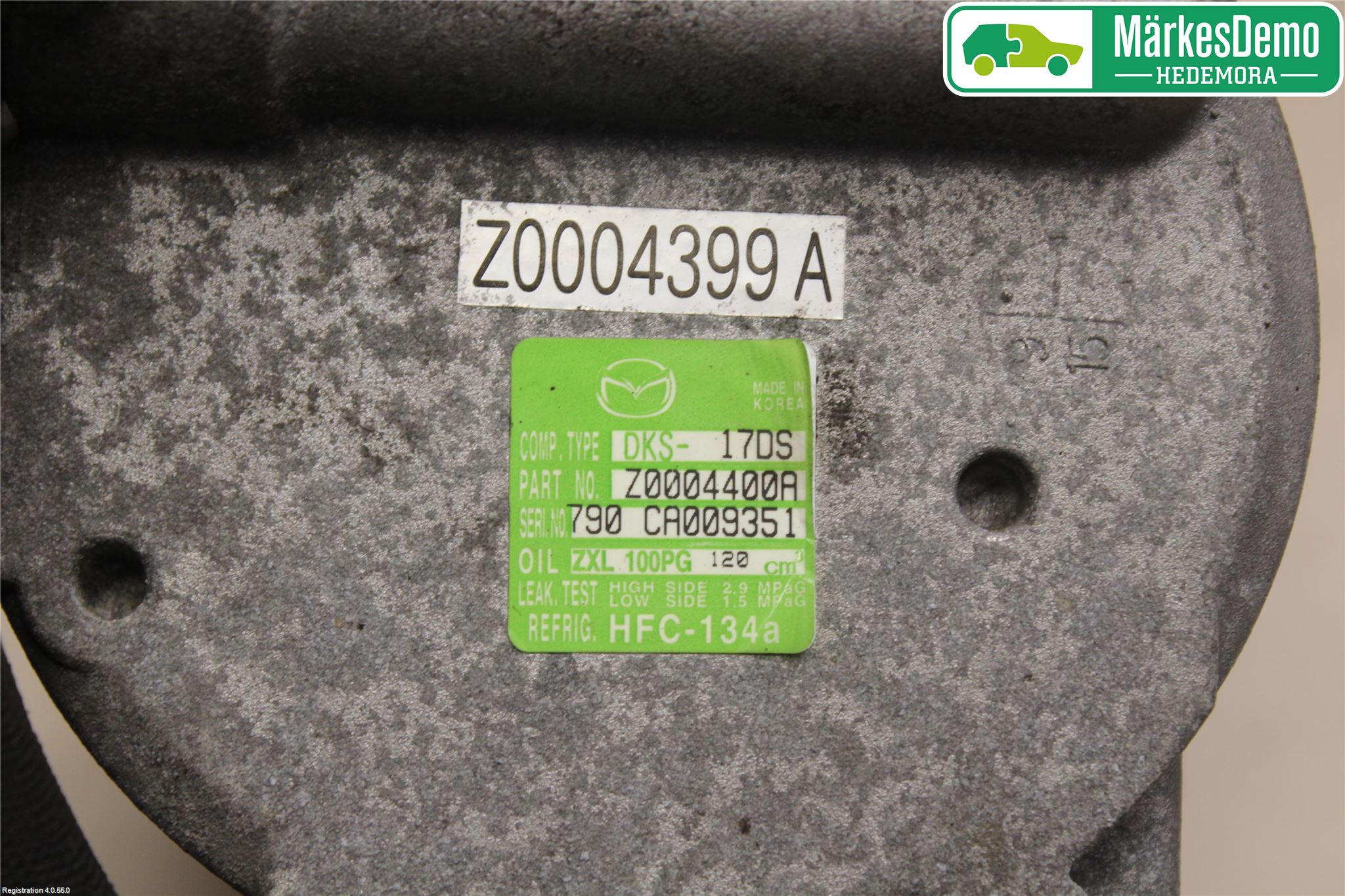 Mazda 6 08-13 Varme Ac Kompressor
