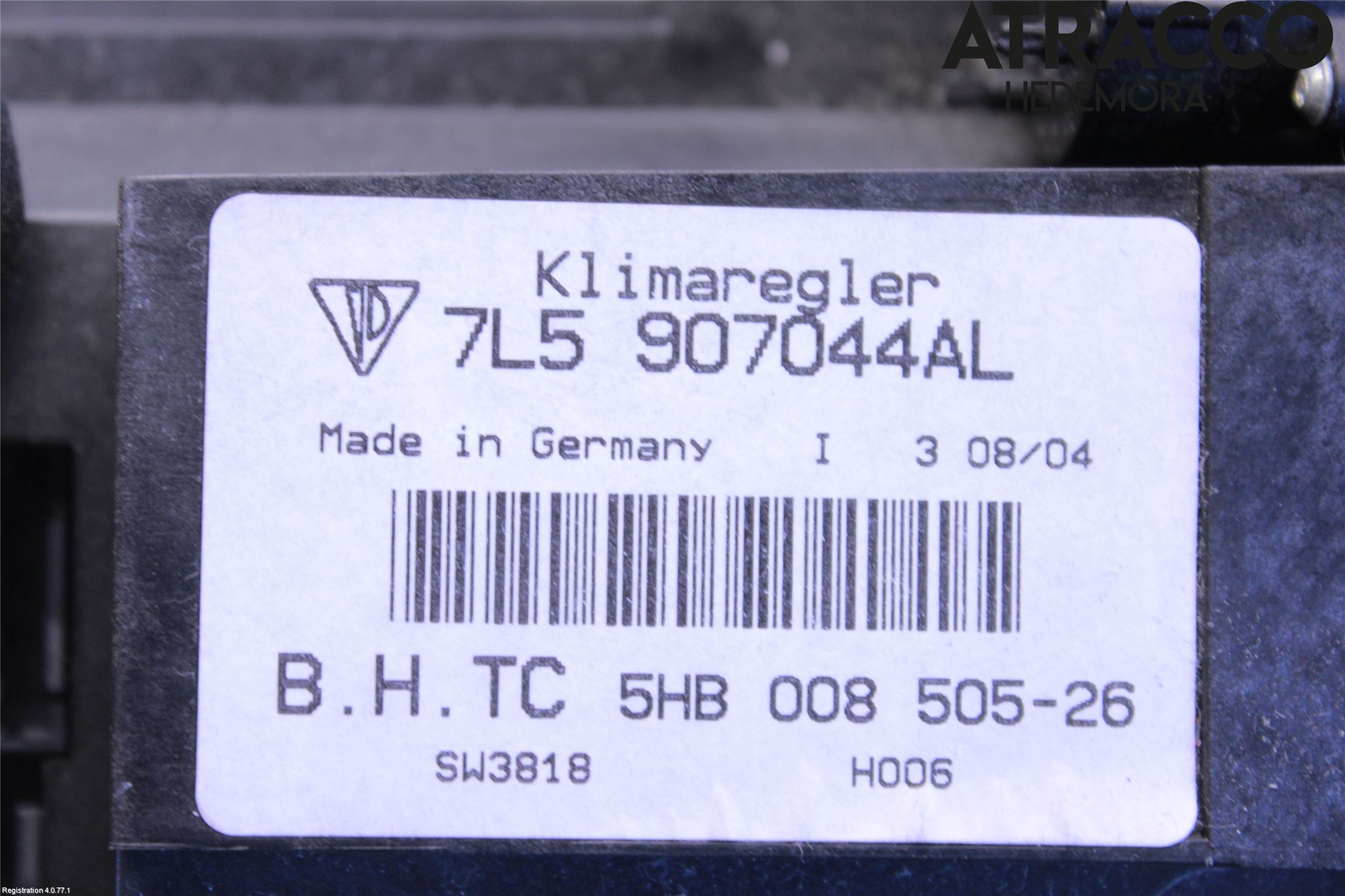 Porsche CAYENNE 03- Varme Ac Betjening-Display