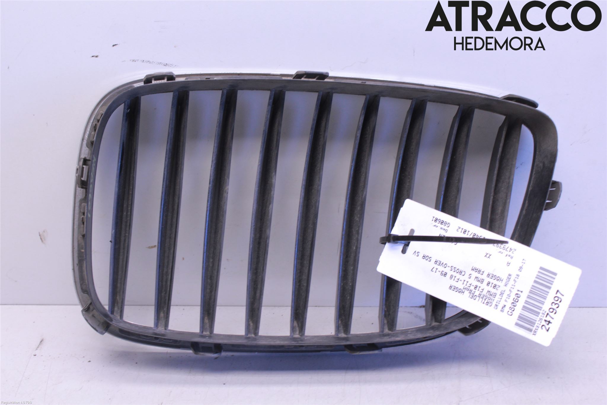 BMW 5 F10/F11/F18 09-17 Grilldel Høyre