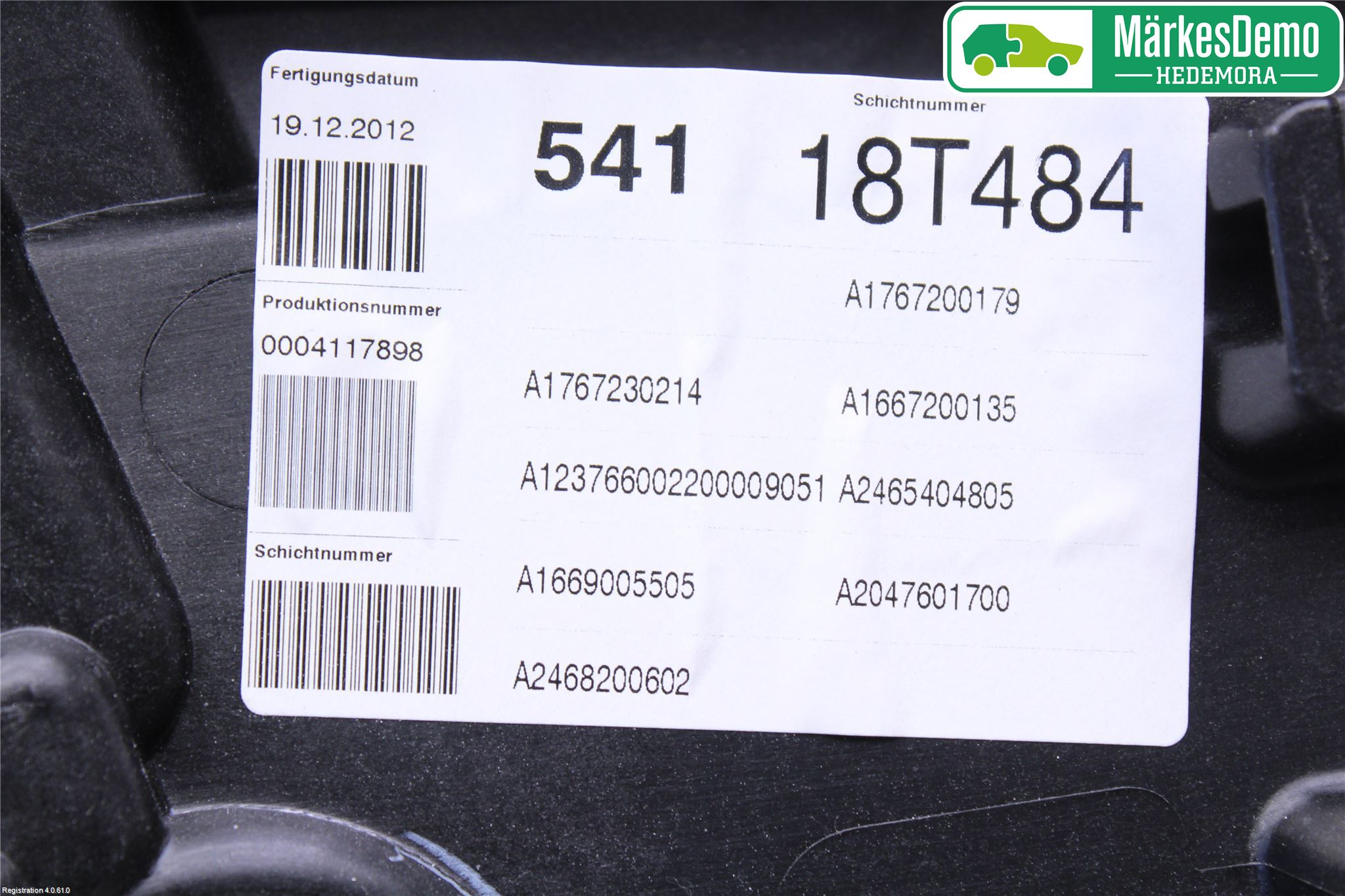 Mercedes-Benz MB A-KLASS (W176) 13-18 Vindusheis El Komp