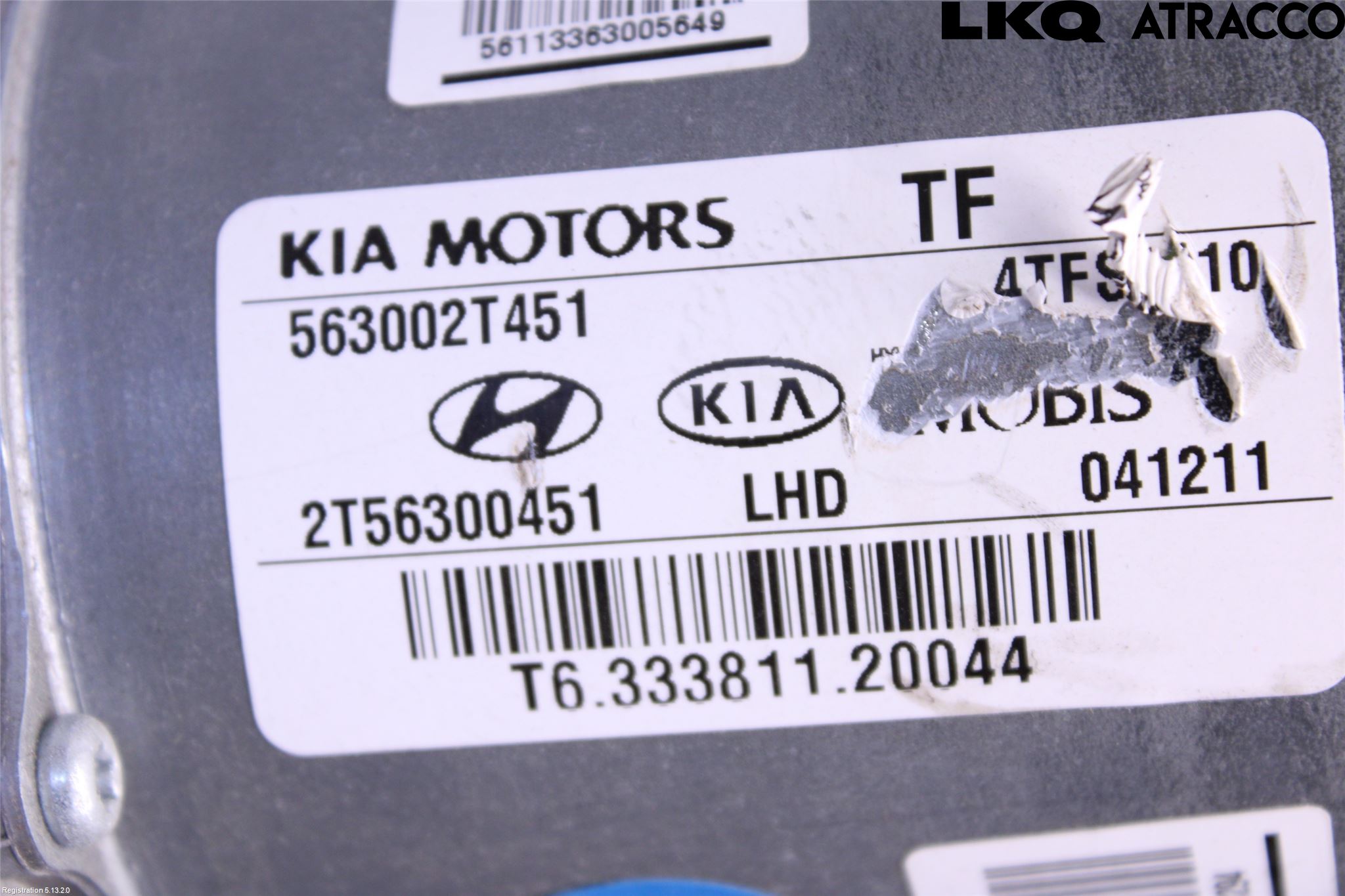 Kia OPTIMA 00-15 Rattakselaggregat Innebygd Servo