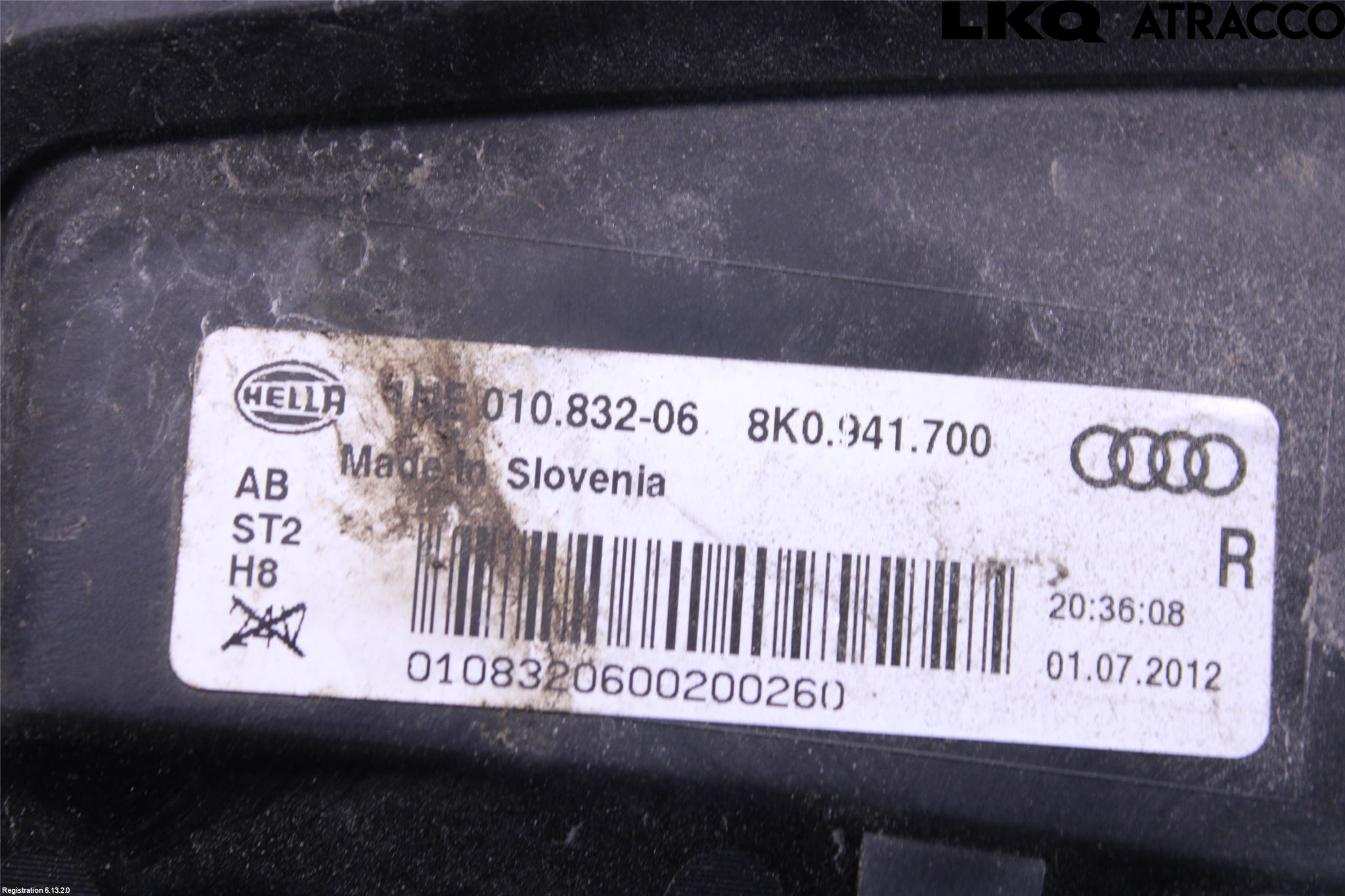 Audi A4 12-15 Frontlykt-Kurve-Tåkelys