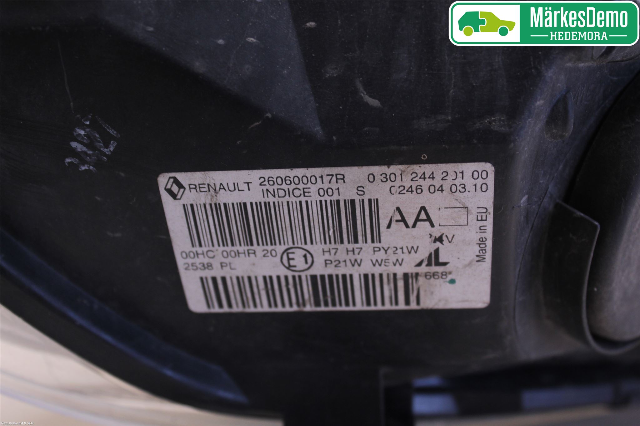 Renault MEGANE III 09-15 Frontlykt Venstre