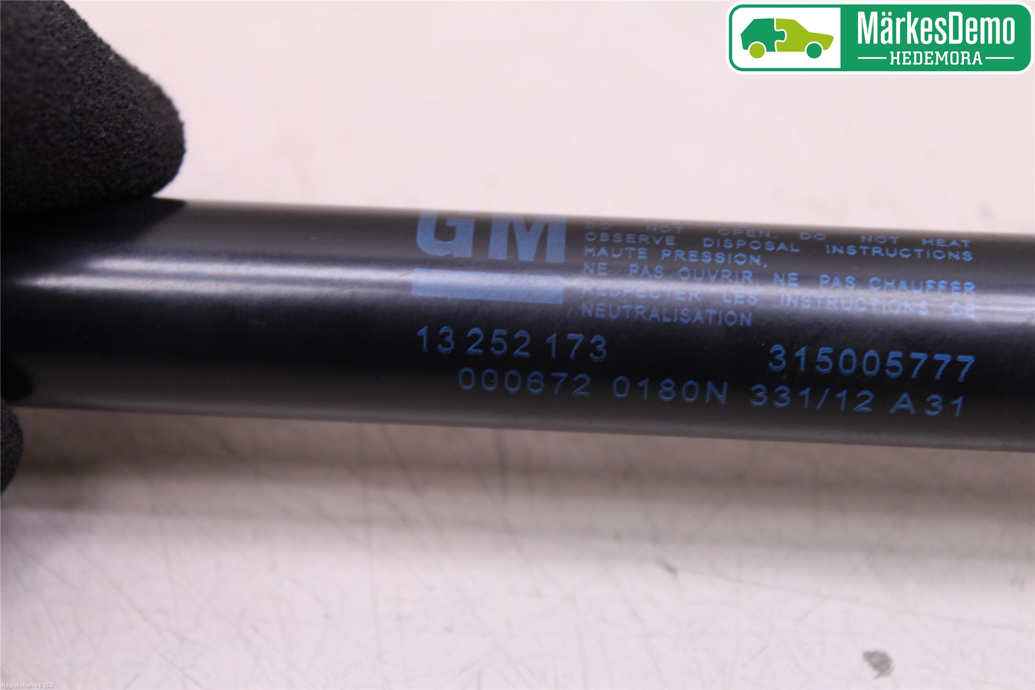 Opel INSIGNIA 09-16 Panser Demper-Gassfjær