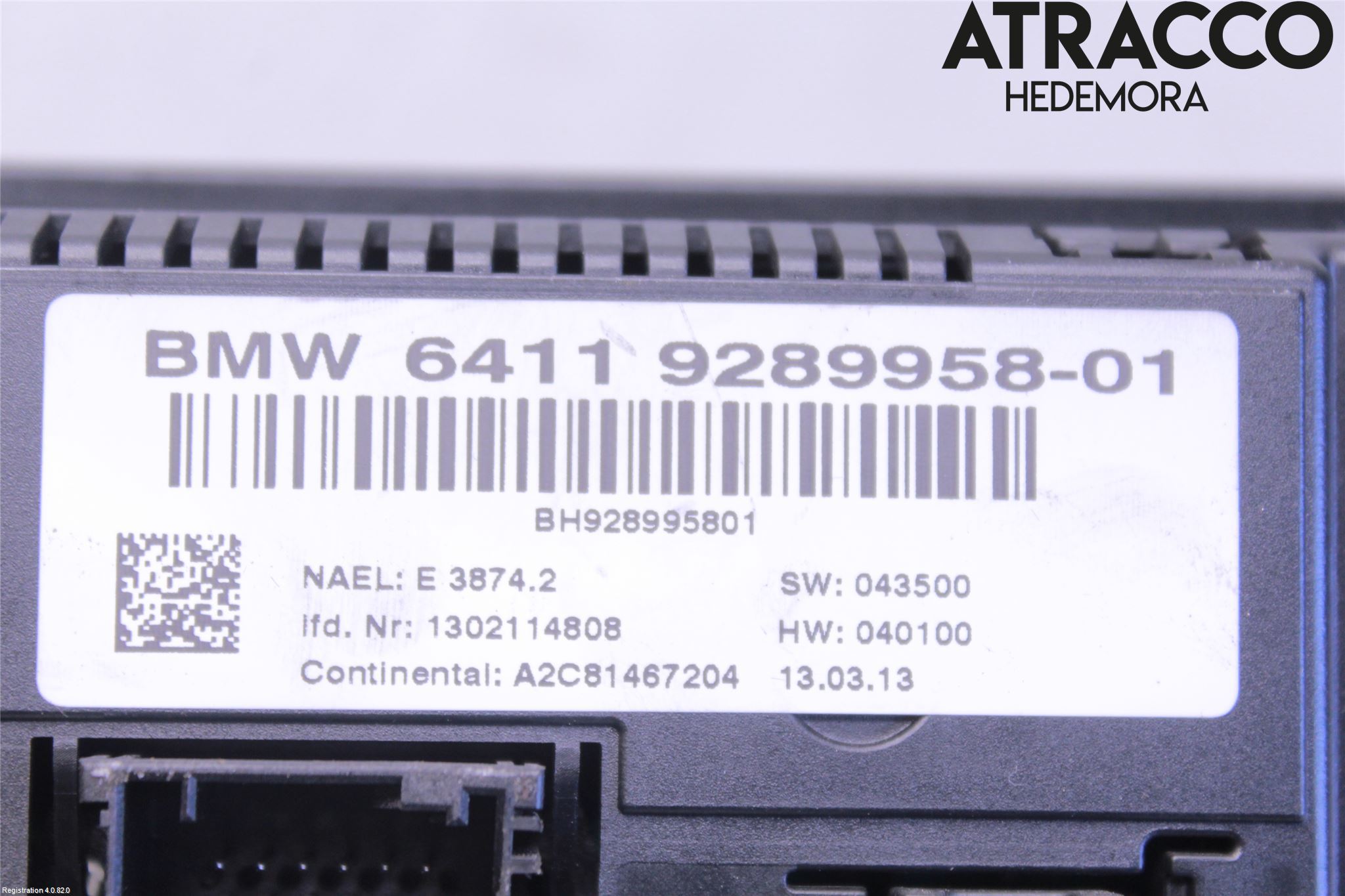 BMW X3 F25 10-17 Varme Ac Betjening-Display