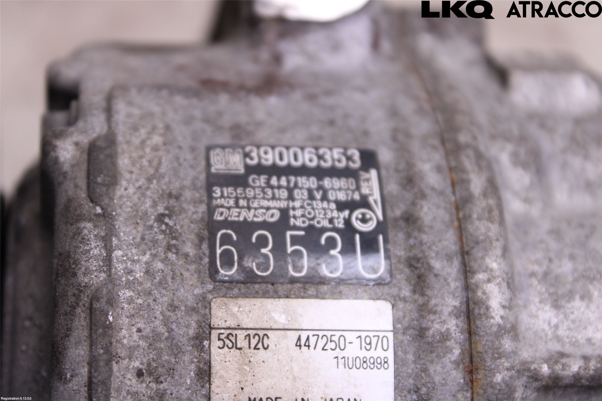 Opel CORSA E 15-19 Varme Ac Kompressor