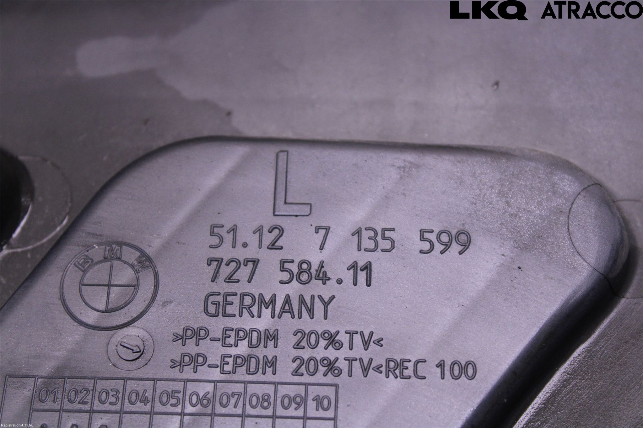BMW 7 E65/66    00-08 Støtfangerfeste Bak Venstre