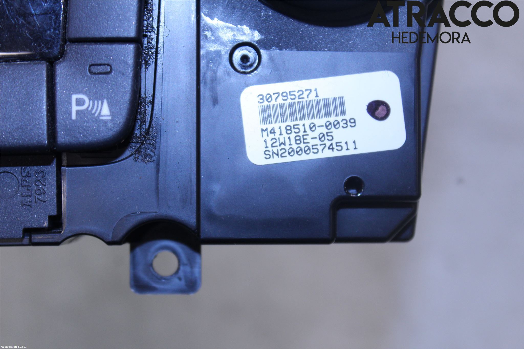 Volvo V60 11-13 Varme Ac Betjening-Display