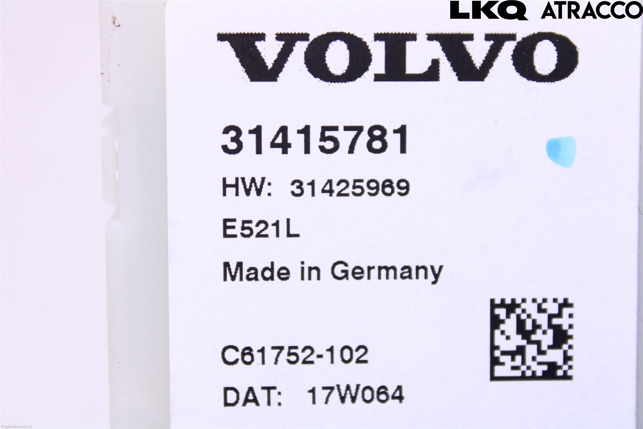 Volvo XC60 14-17 Styreenhet Bakluke