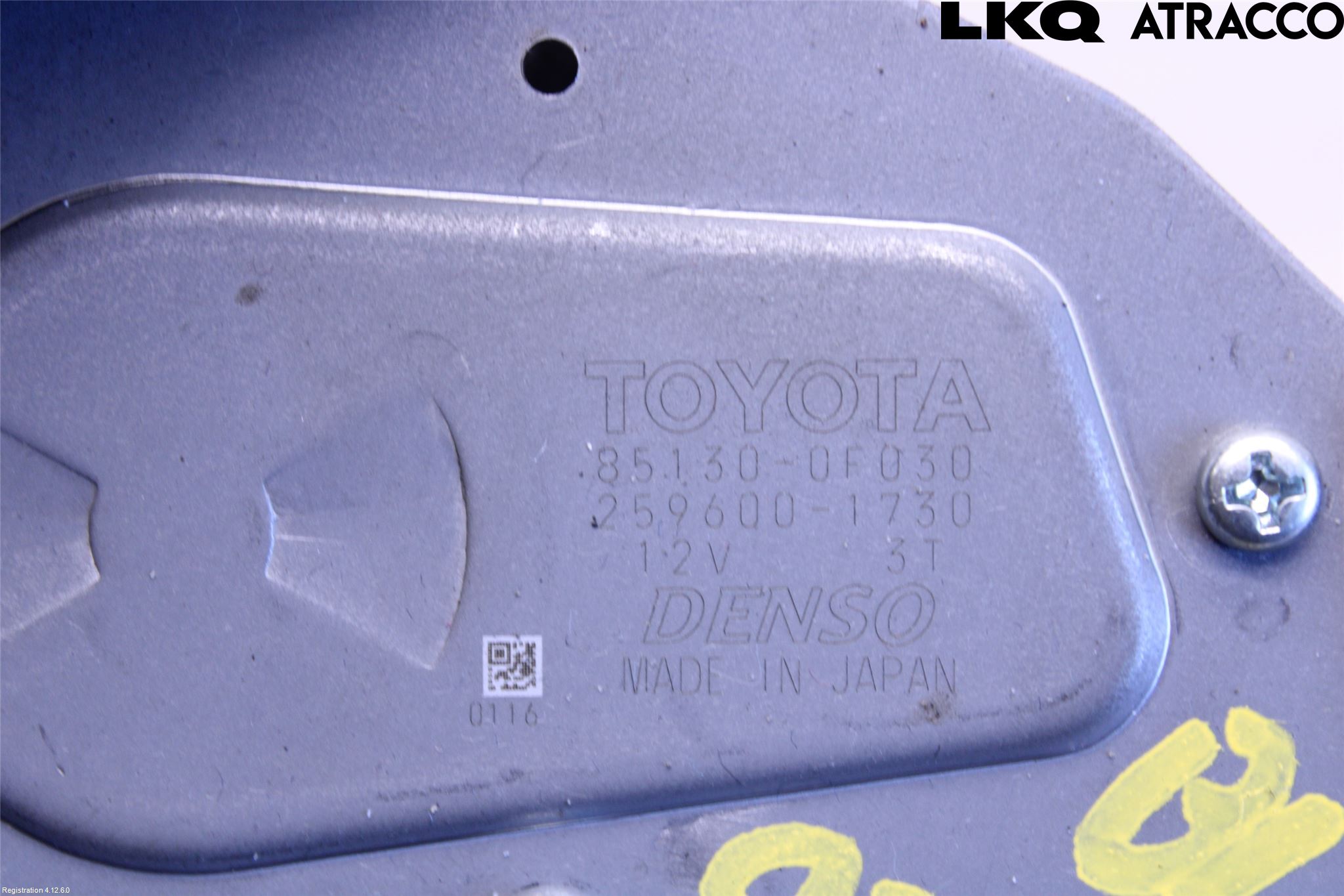 Toyota VERSO 09-18 Viskermotor Bakluke