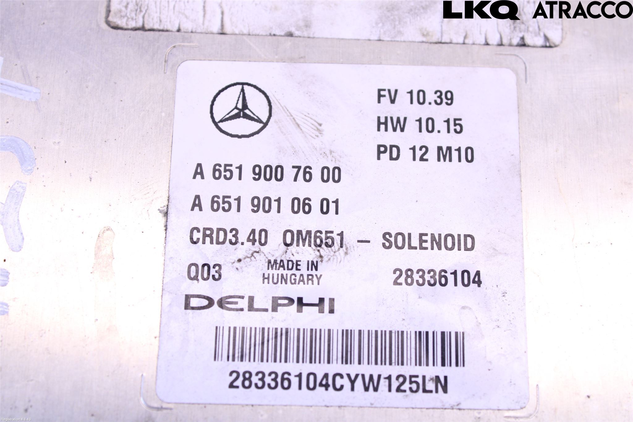 Mercedes-Benz MB A-KLASS (W176) 13-18 Styreenhet Dieselpumpe