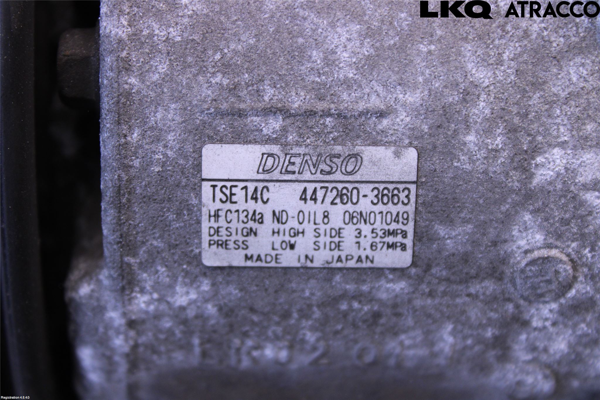 Subaru OUTBACK 10-15 Varme Ac Kompressor