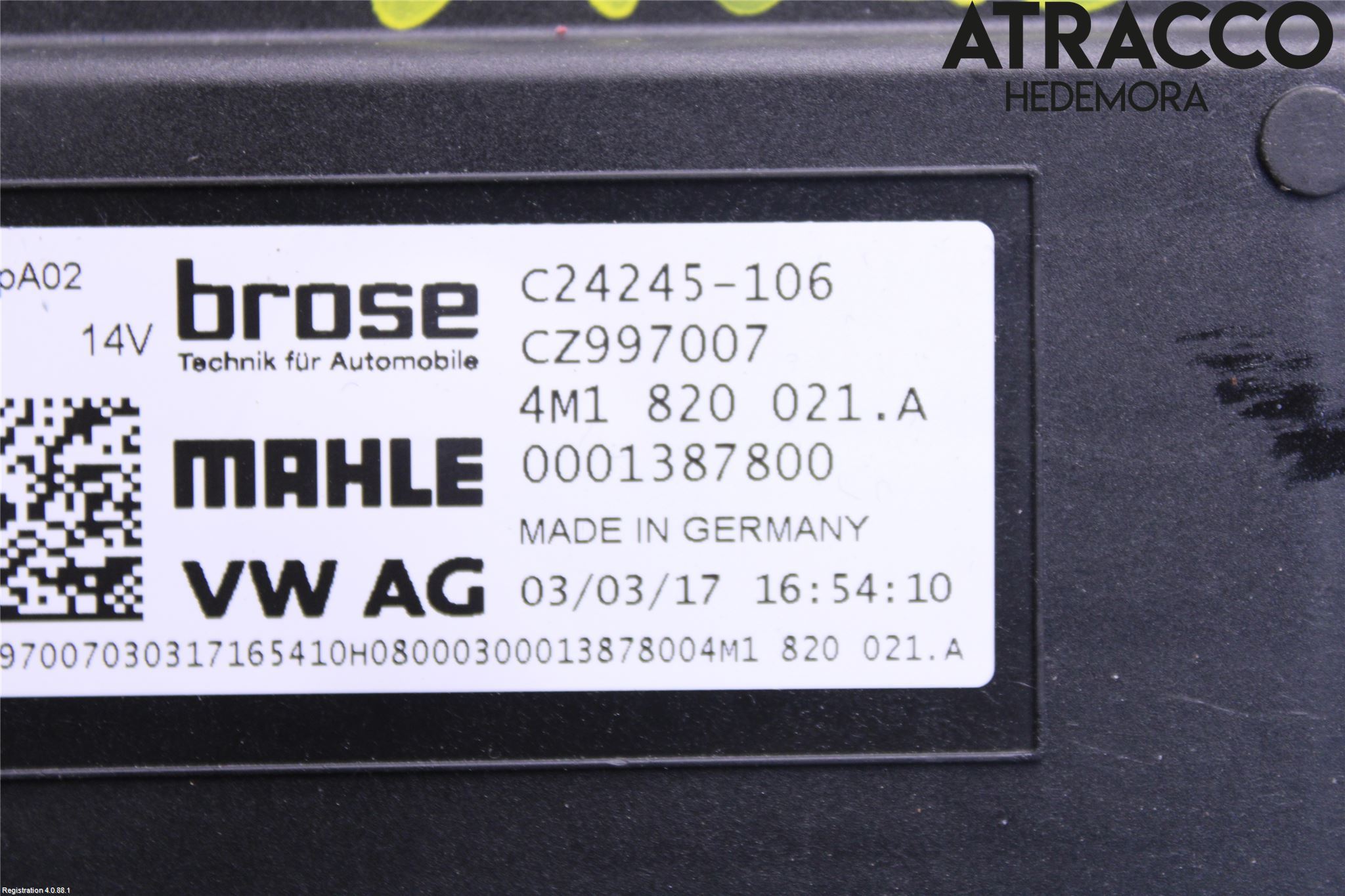 Audi A5 17- Varme Ac Varmeapparatvifte