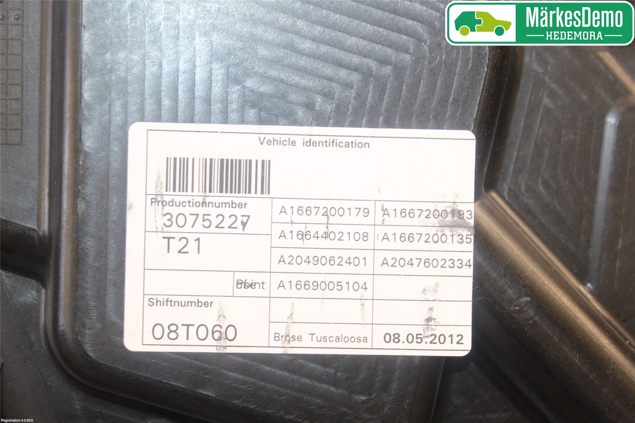 Mercedes-Benz MB ML/GLE-KLASS (W166) 12-18 Vindusheis El Komp